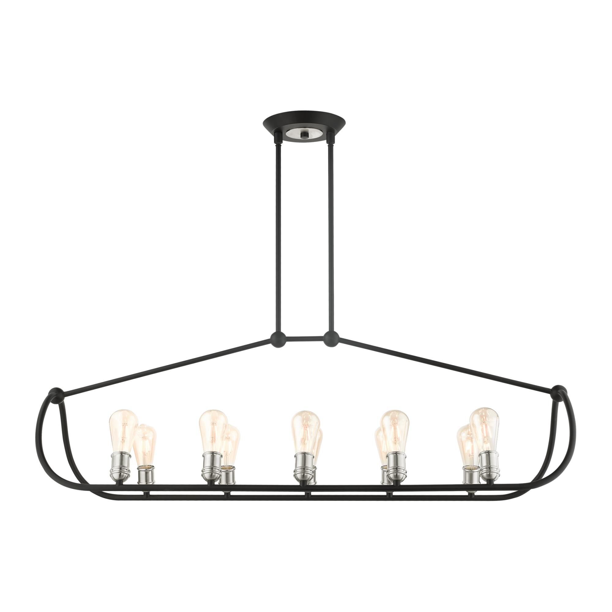 Archer 48 Inch 10 Light Linear Suspension Light by Livex Lighting