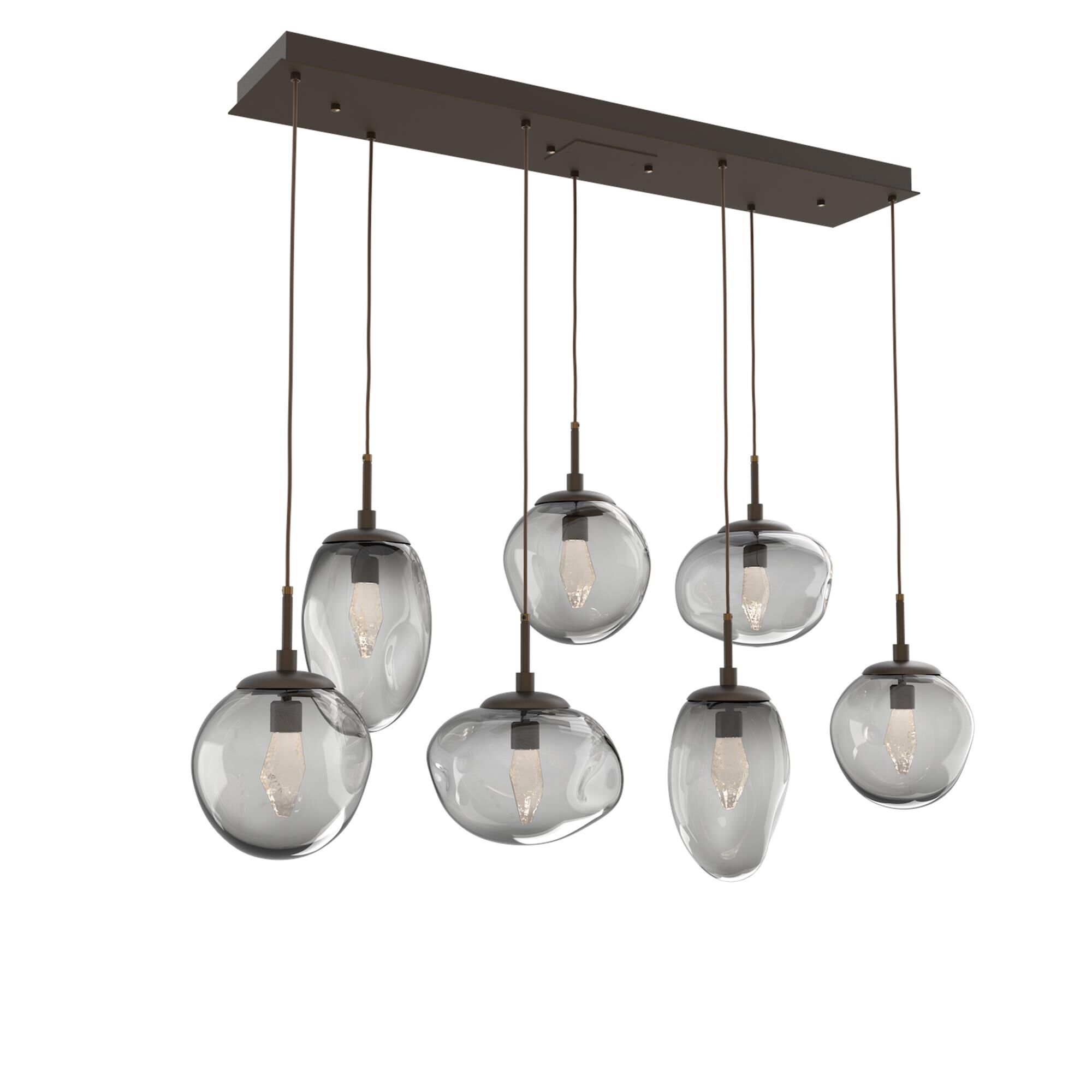 Shown in Flat Bronze finish and Geo Inner Smoke Outer glass