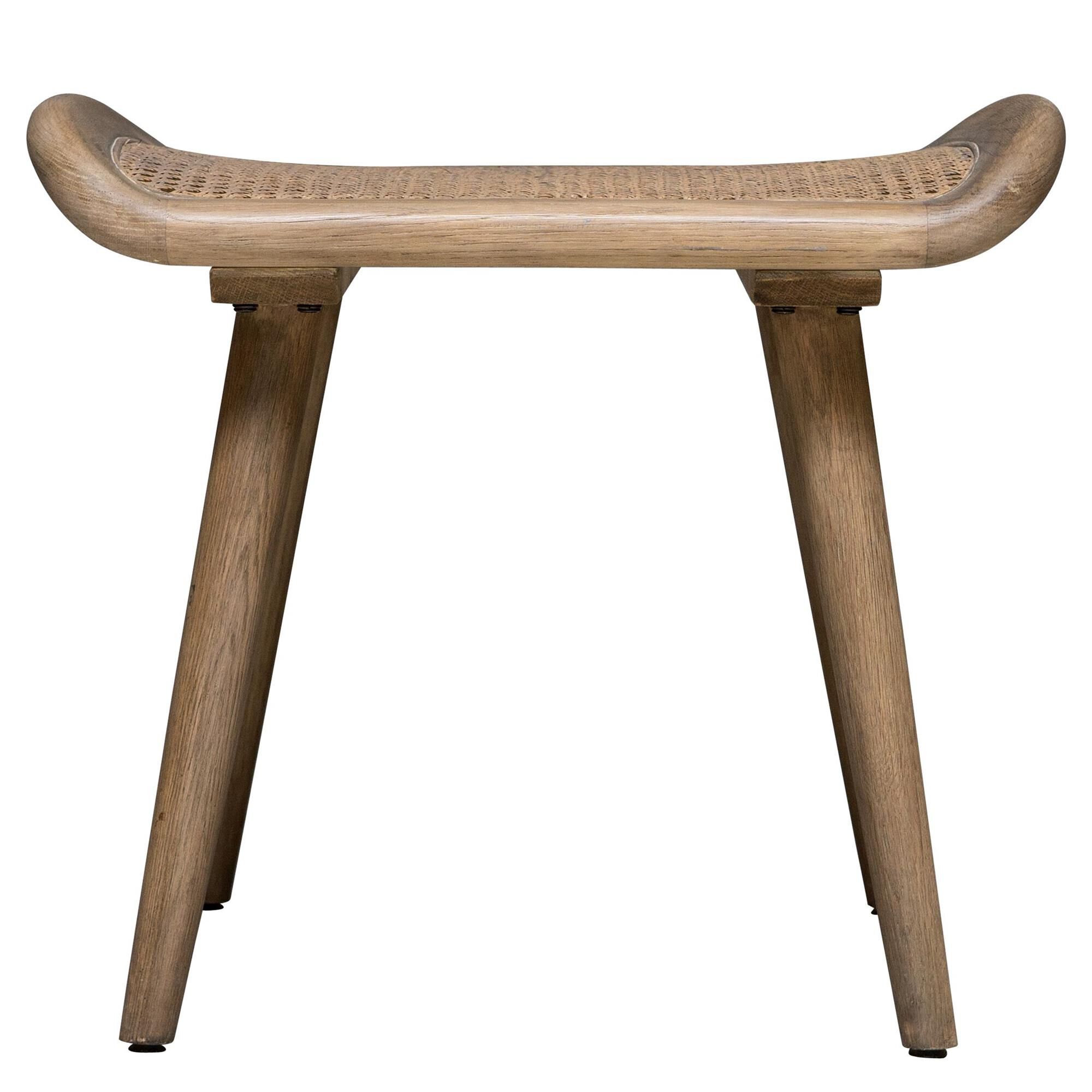 Shown in A Nod To Scandinavian Style, This Small Bench Features A Solid Oak Frame In A Dry Oak Finish With Ta finish
