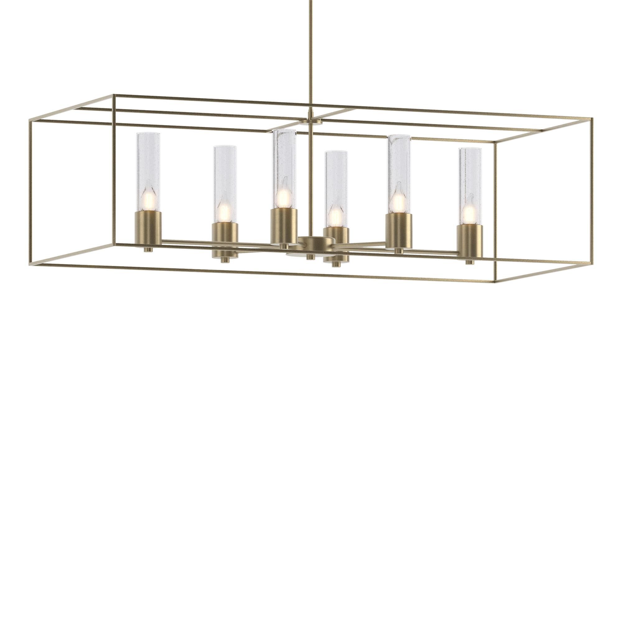 Shown in Soft Gold finish and Clear glass and Soft Gold accent