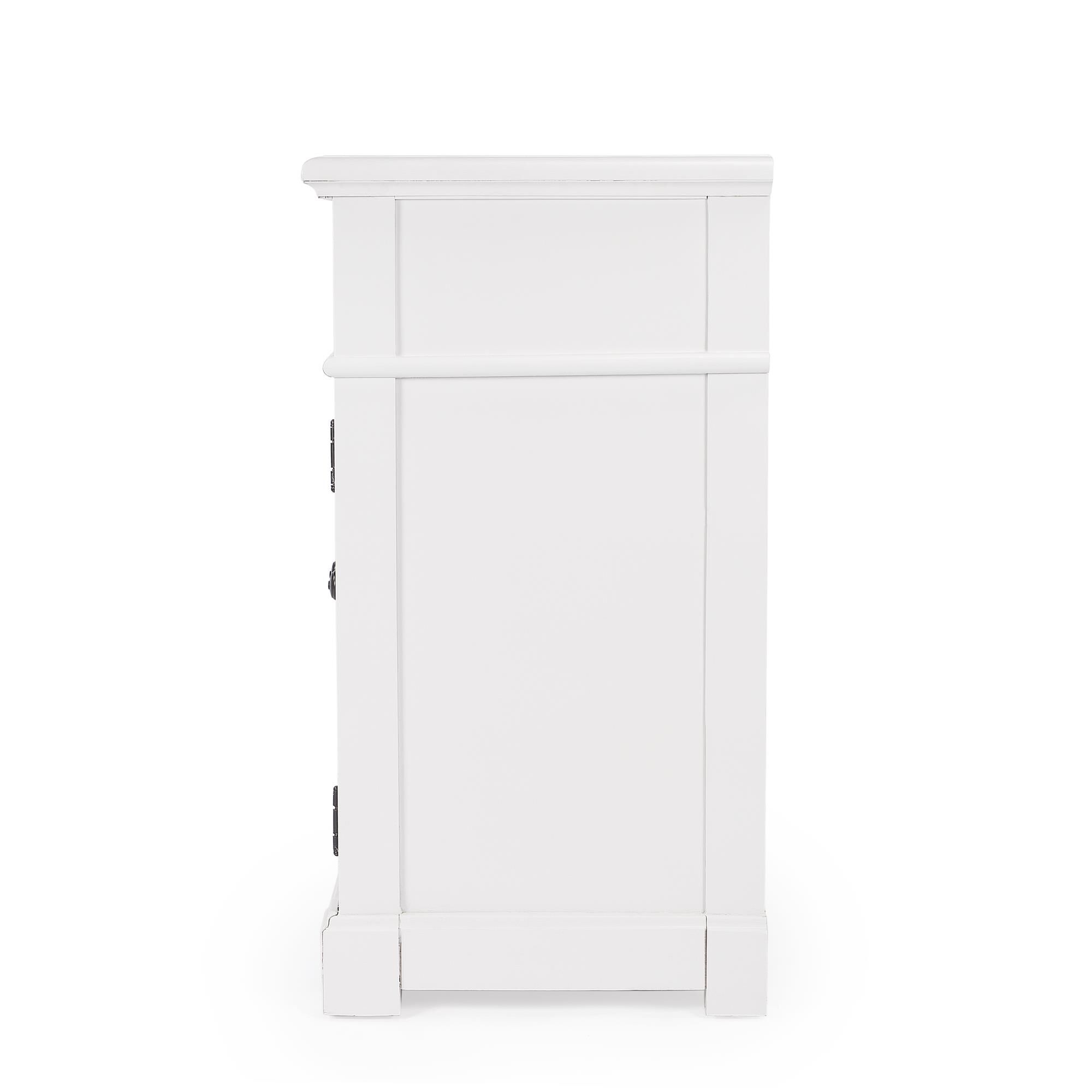 Shown in White finish