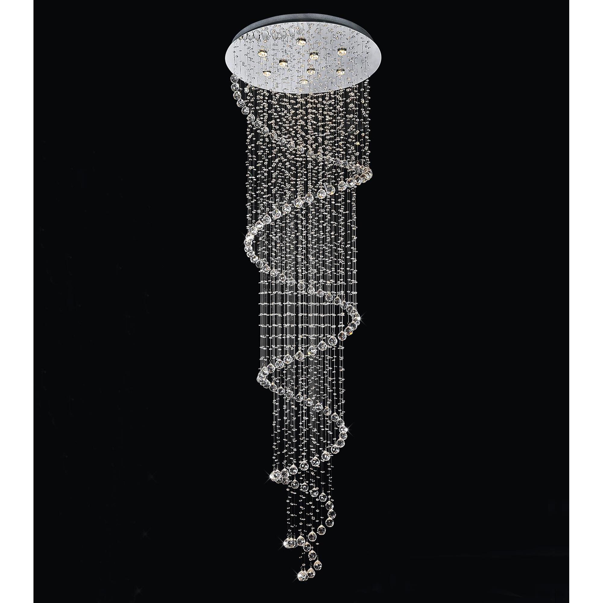 Spiral 32 Inch 12 Light Multi Light Pendant by CWI Lighting