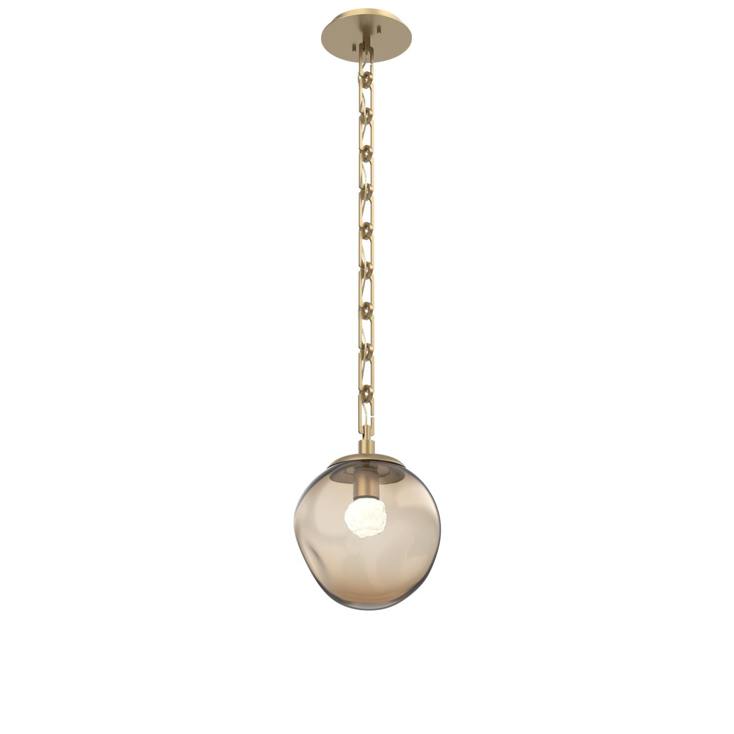 Shown in Gilded Brass finish and Bronze with Rounded Gem glass
