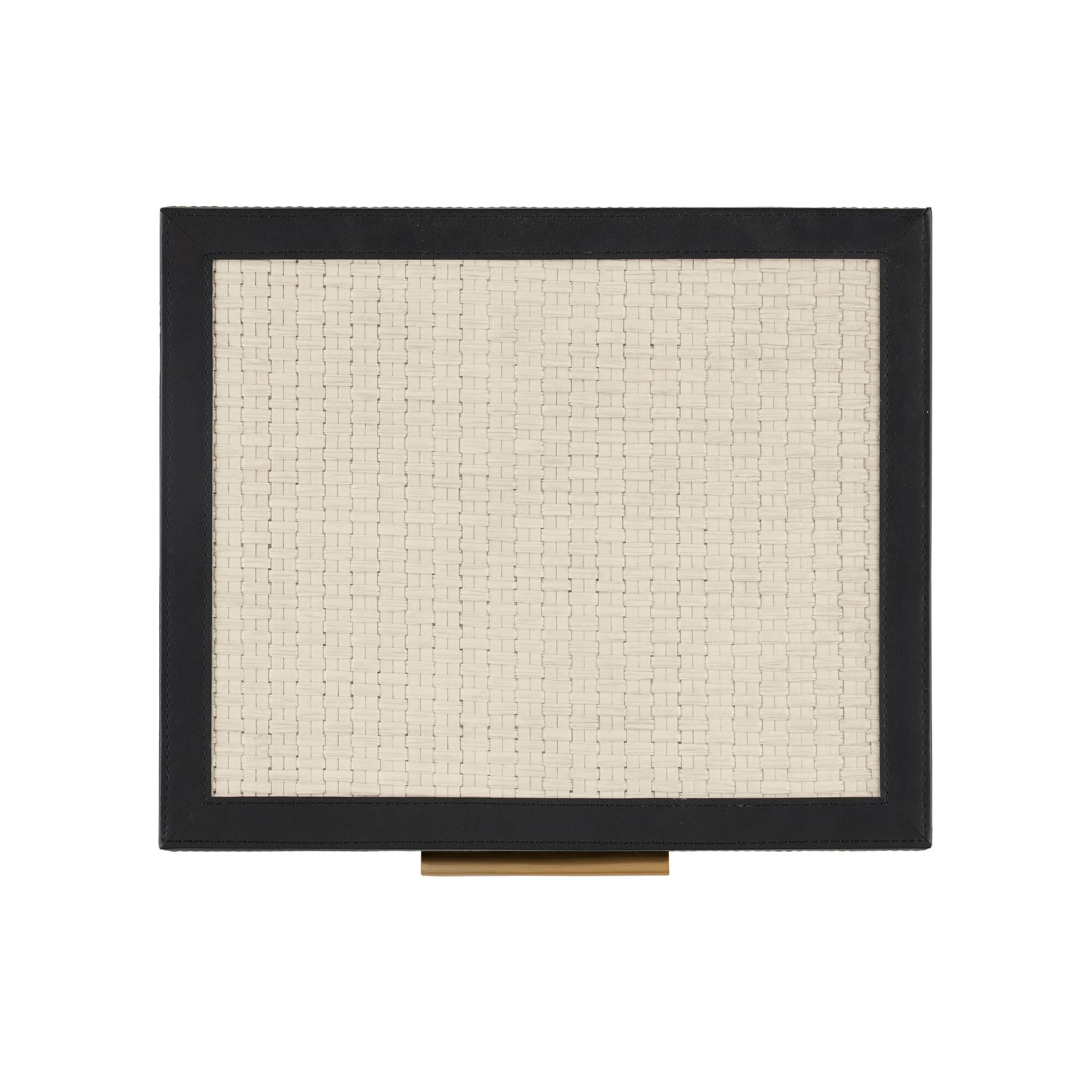 Shown in Ivory/Black/Light Antique Brass/Beige finish