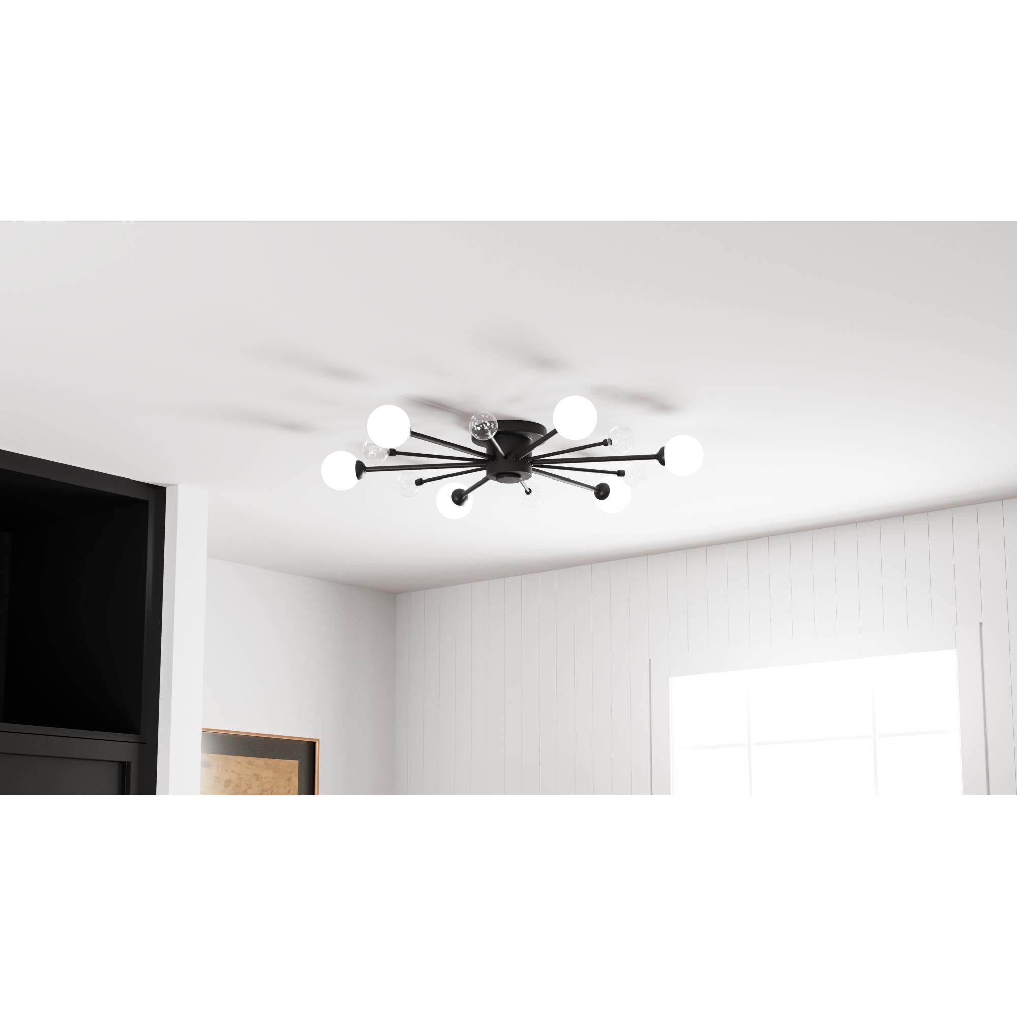 Combe 30 Inch Semi Flush Mount by Quoizel