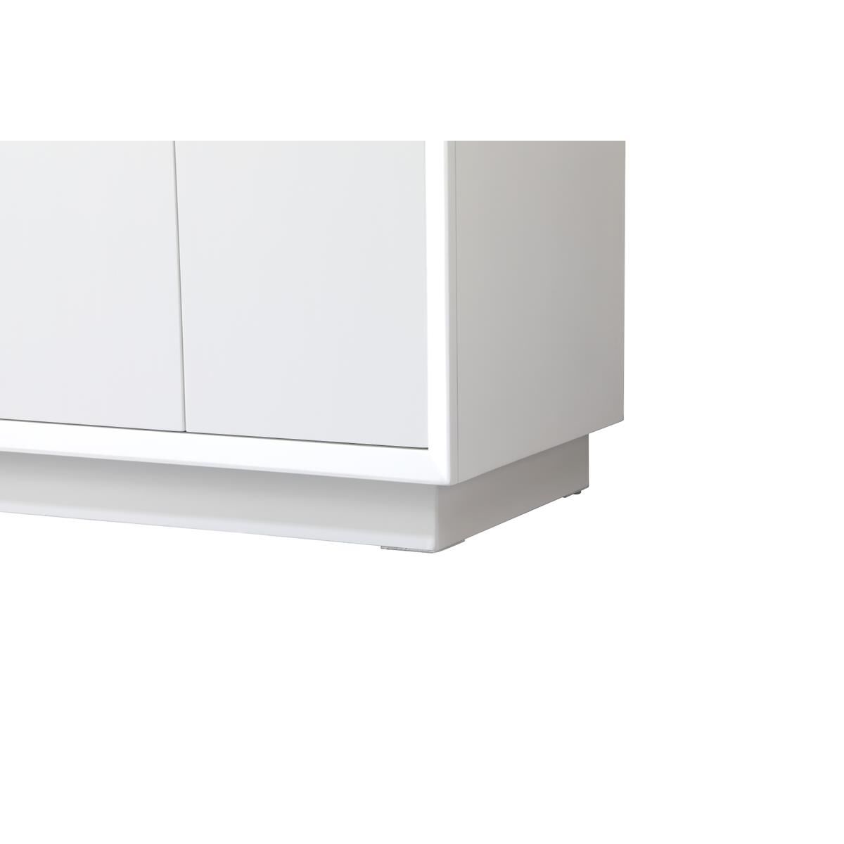 Shown in White finish