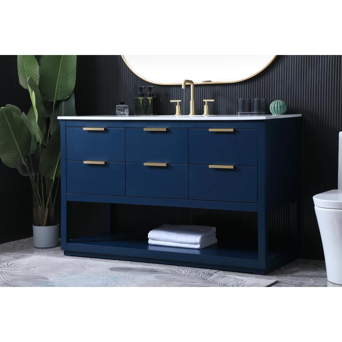 Shown in Blue finish