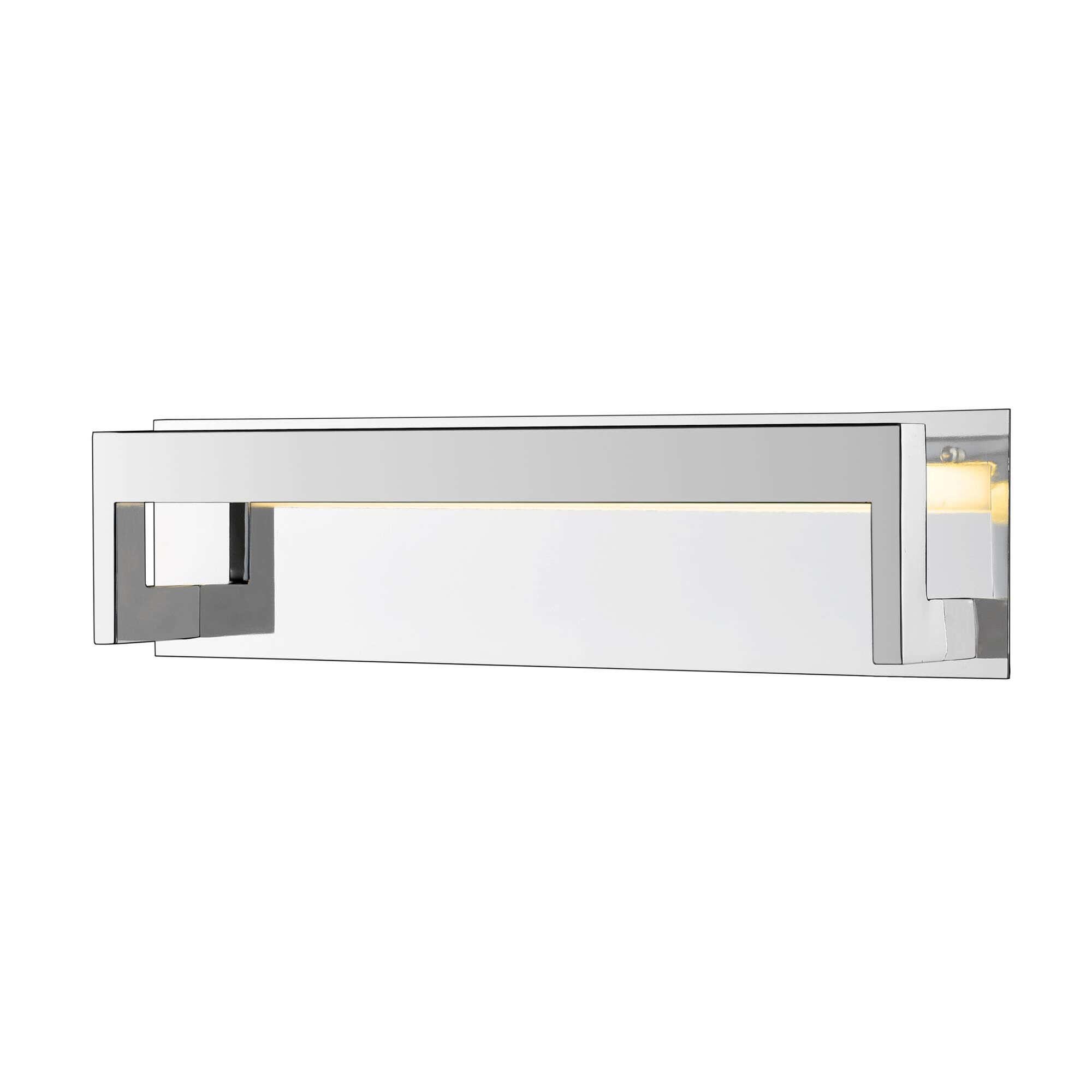 Shown in Chrome finish and Acrylic glass and Acrylic shade