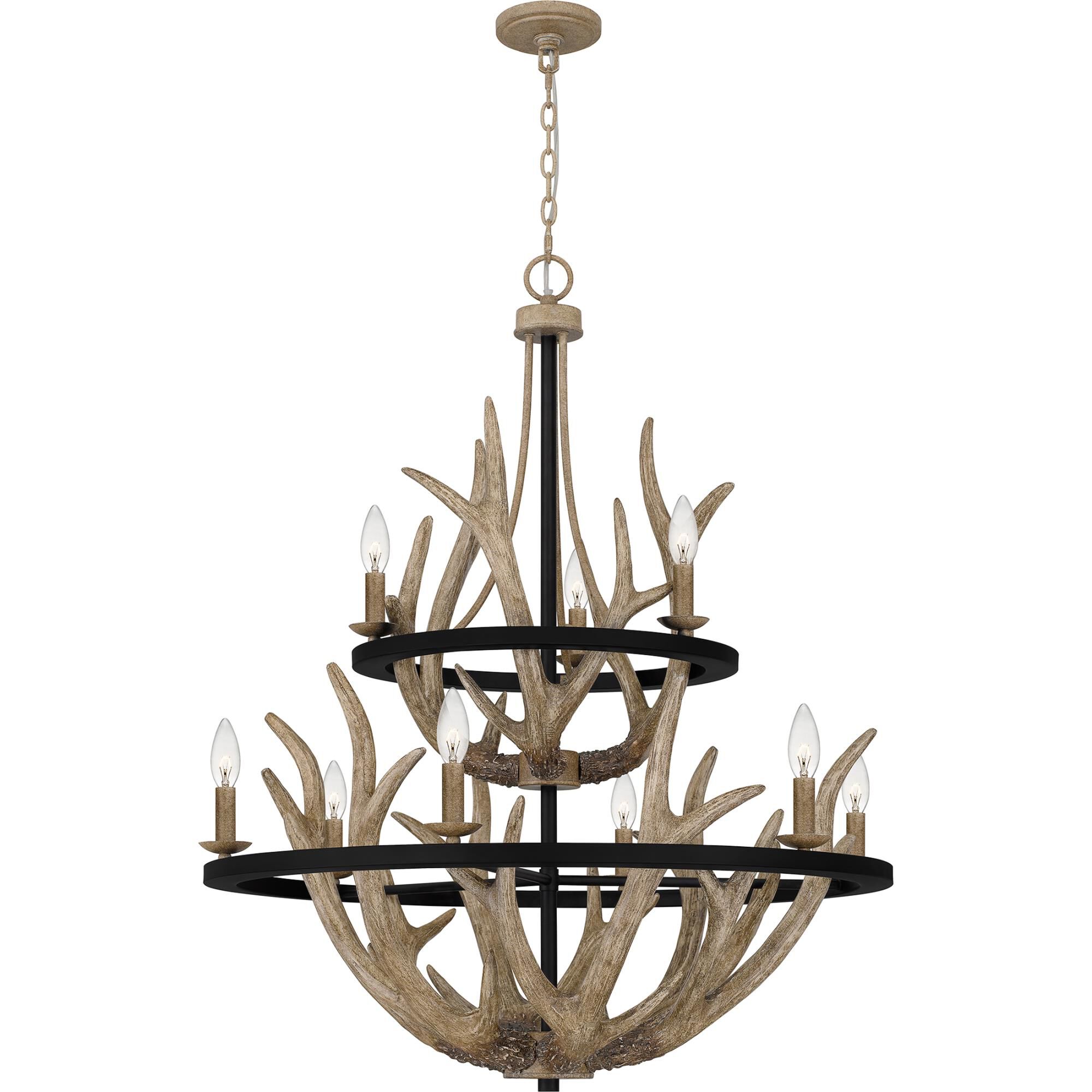 Journey 32 Inch 9 Light Chandelier by Quoizel