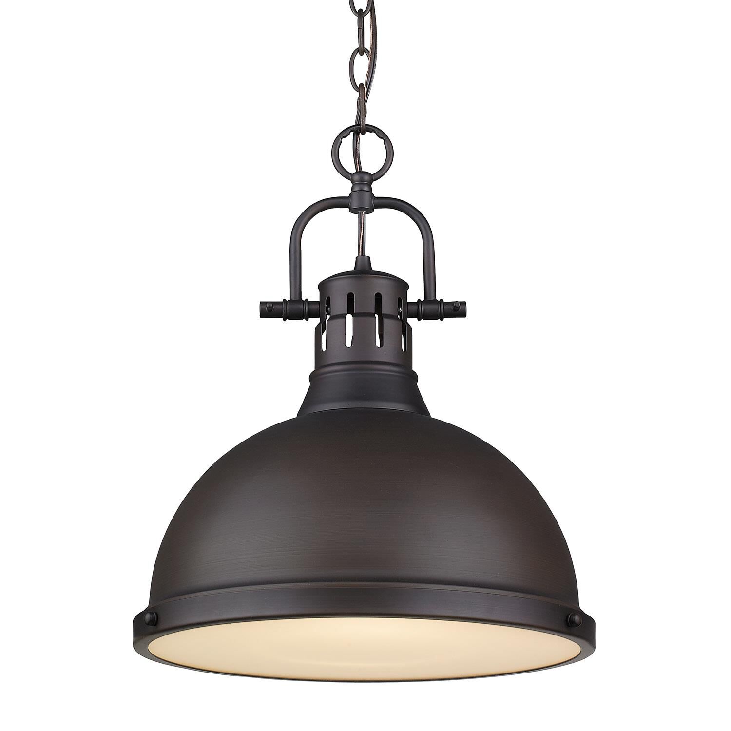 Shown in Rubbed Bronze finish and Rubbed Bronze shade