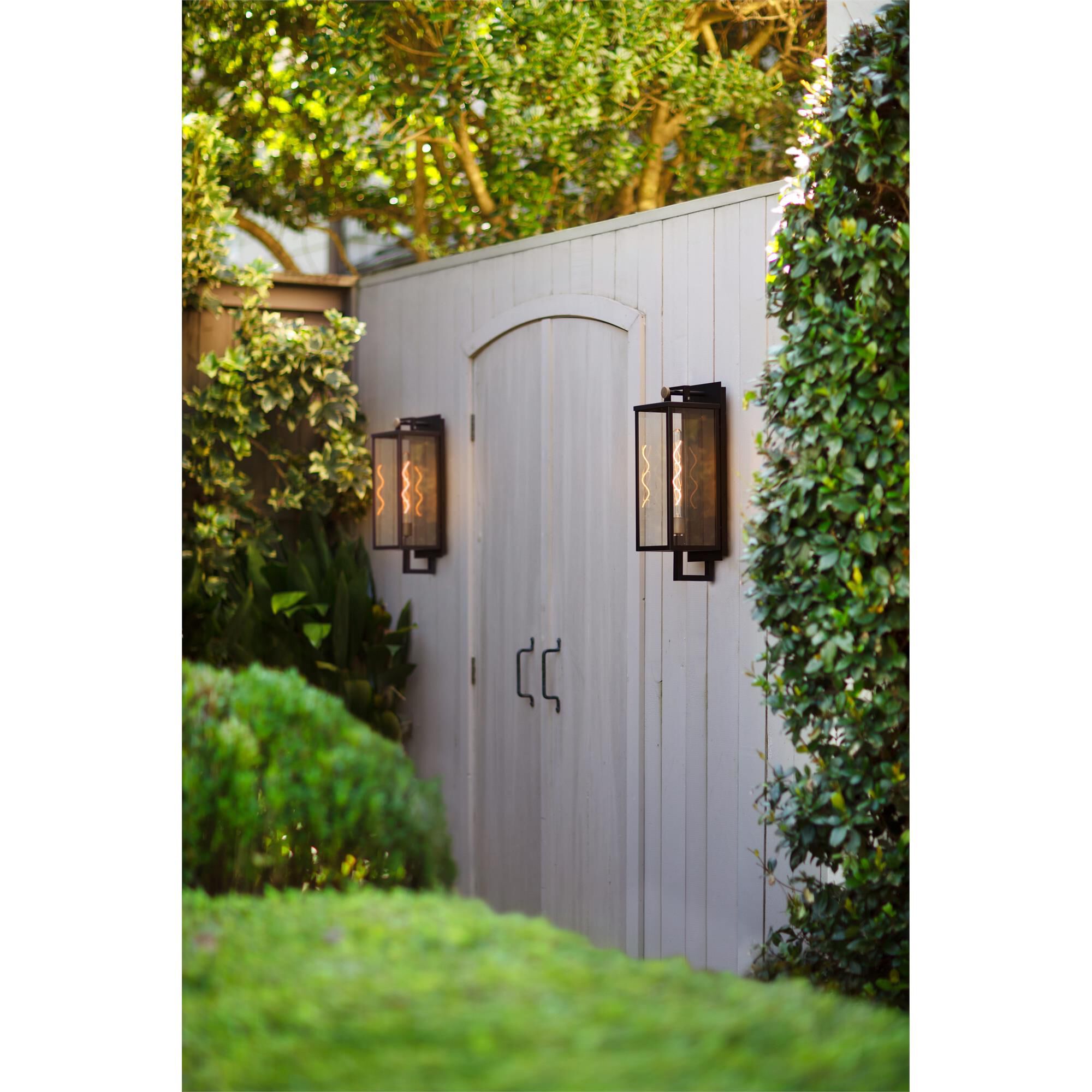 Shown in Black with Burnished Bronze Accents finish and Clear glass