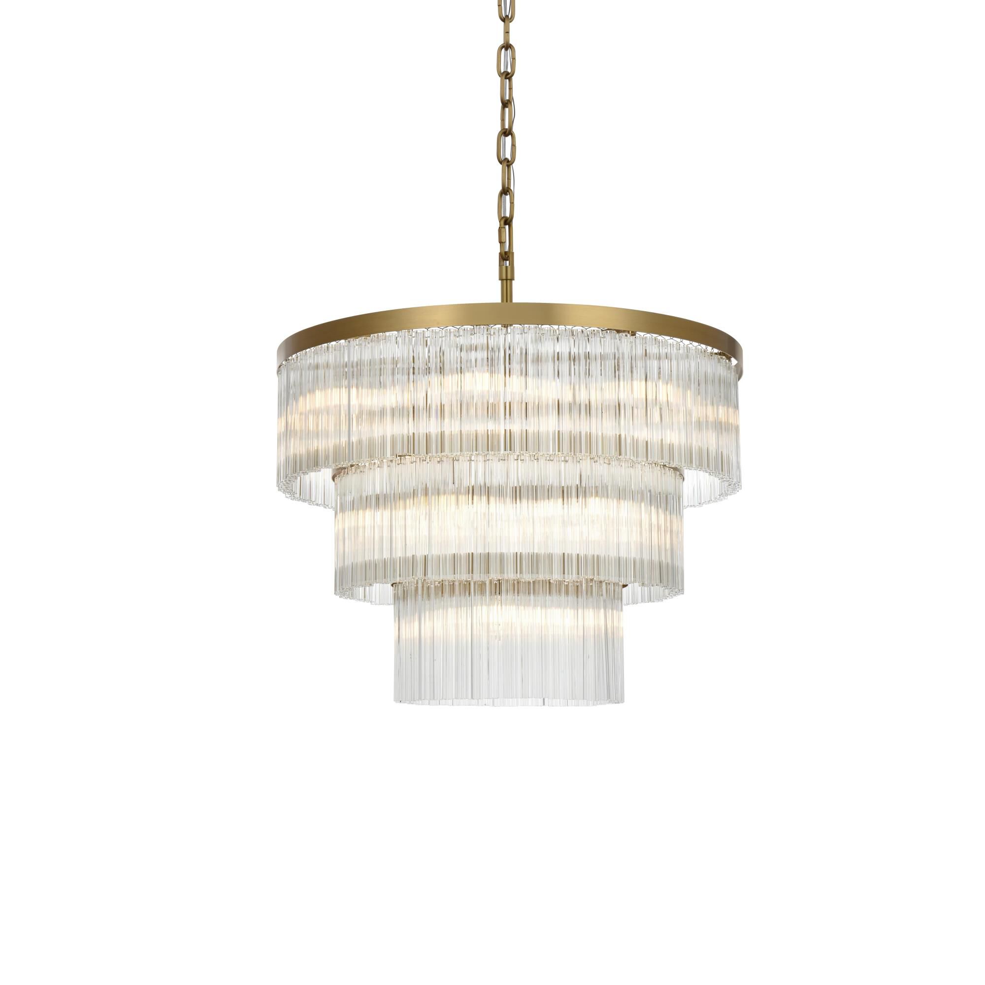 Shown in Satin Gold And Clear finish and Rc crystal