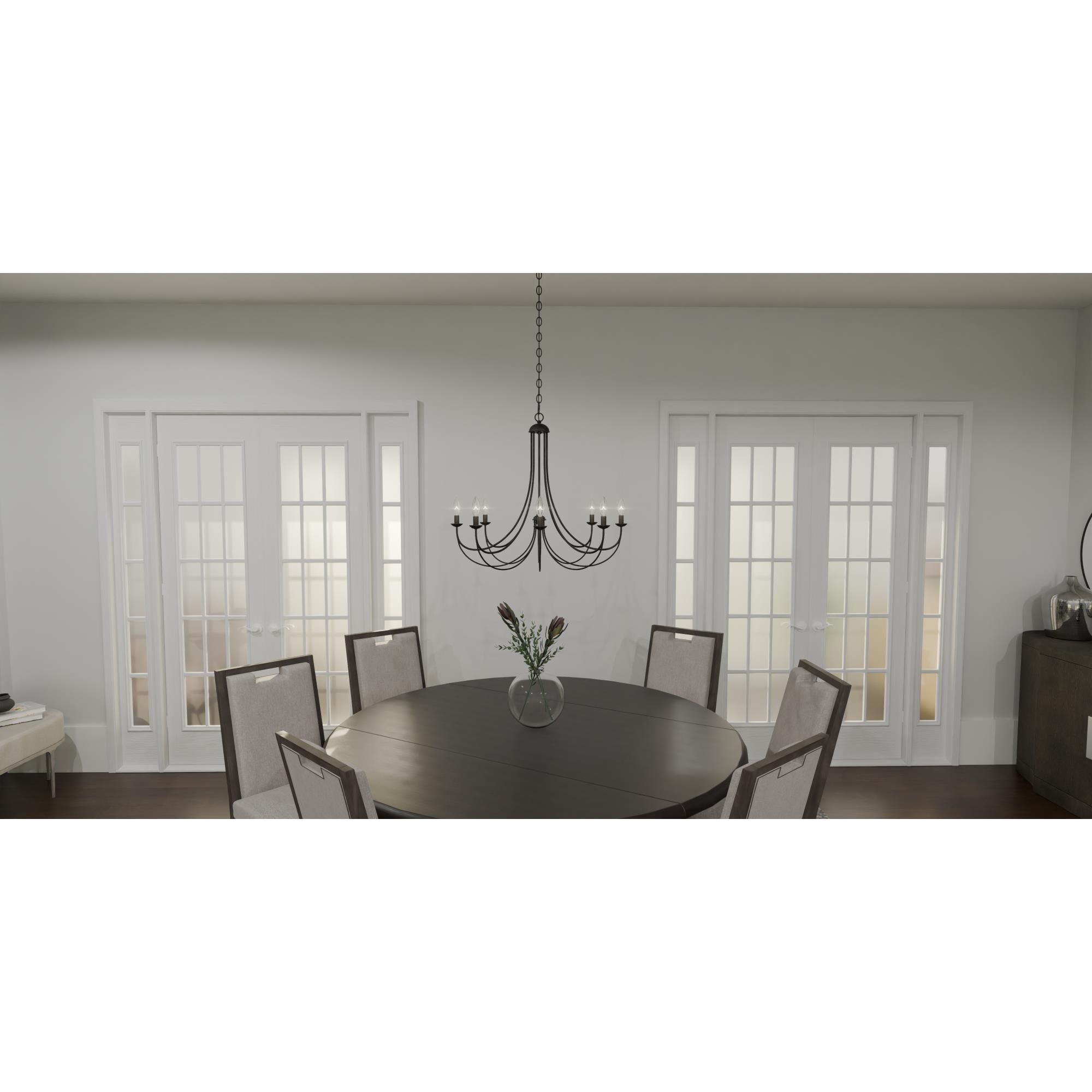 Mirren 30 Inch 9 Light Chandelier by Quoizel