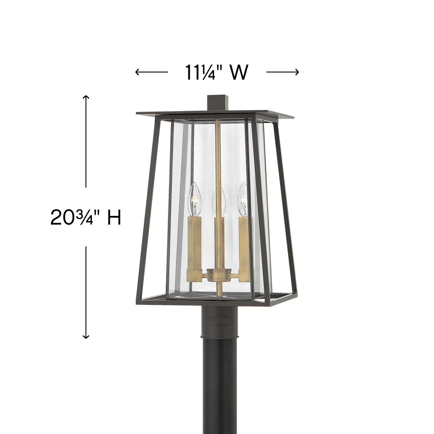 Shown in Buckeye Bronze finish and Bound Clear glass