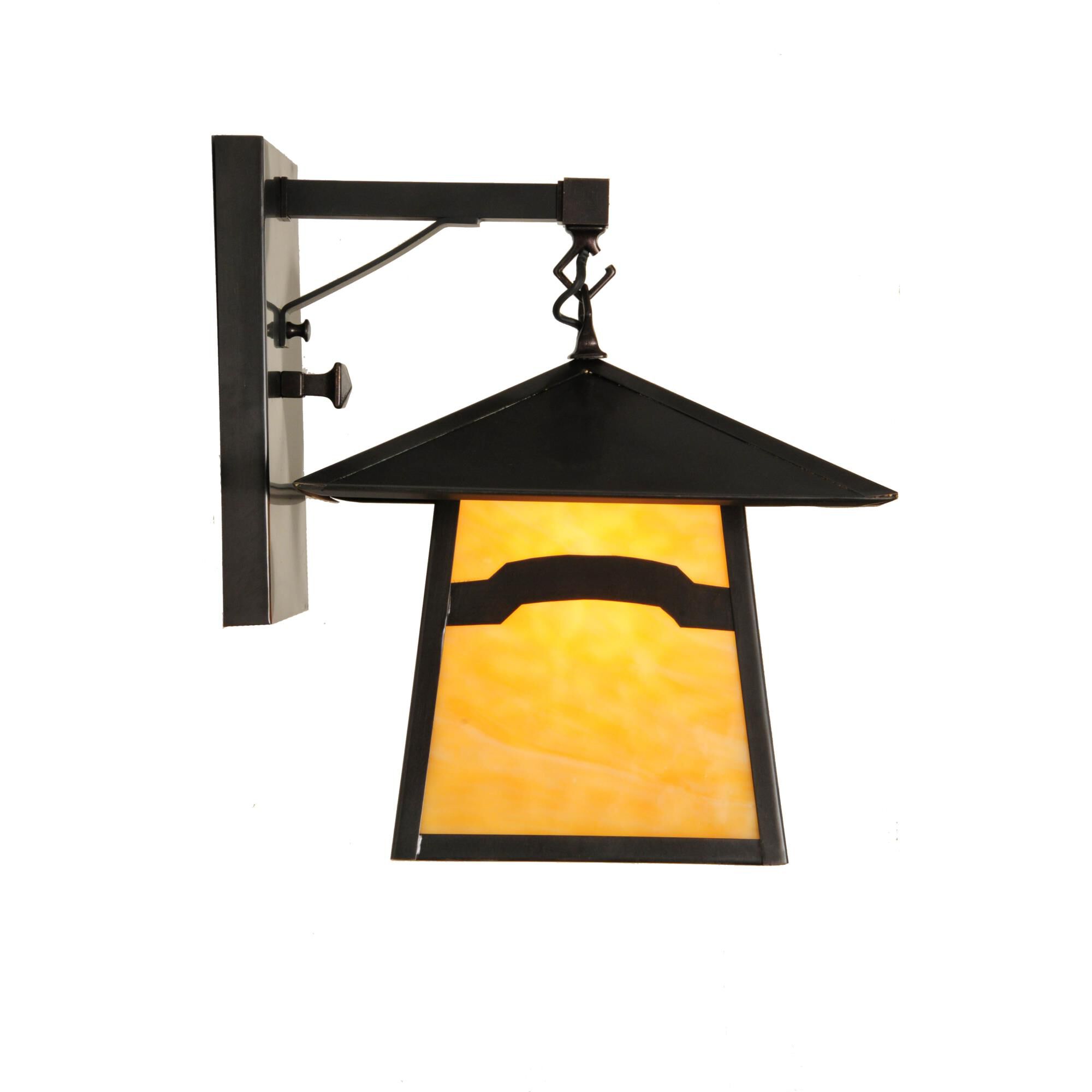 Meyda Lighting Stillwater 15 Inch Tall Outdoor Wall Light