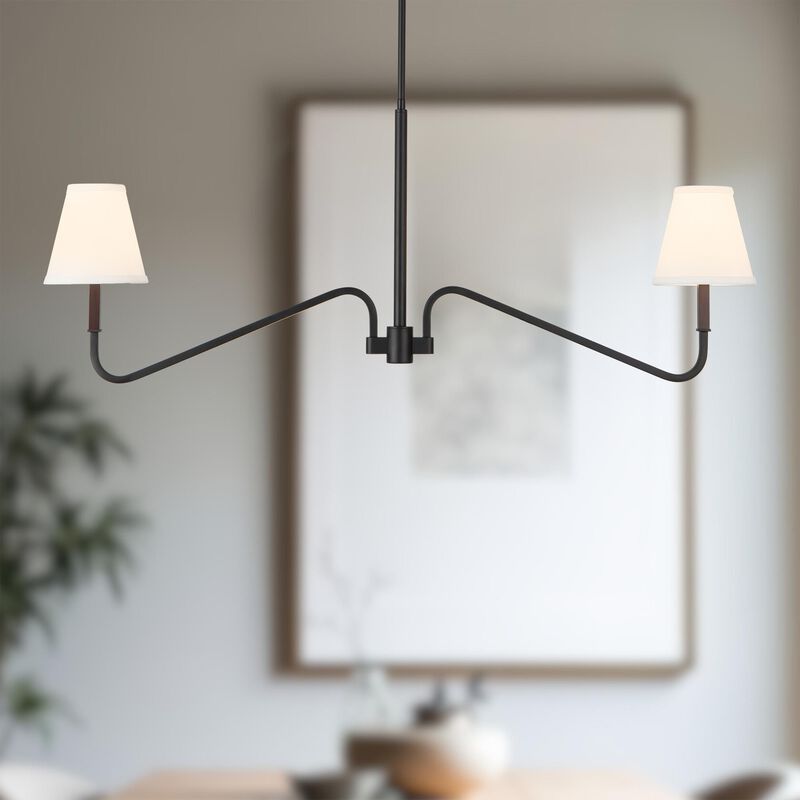 Peyton Fox Sloan Small Linear Chandelier by Alora Mood