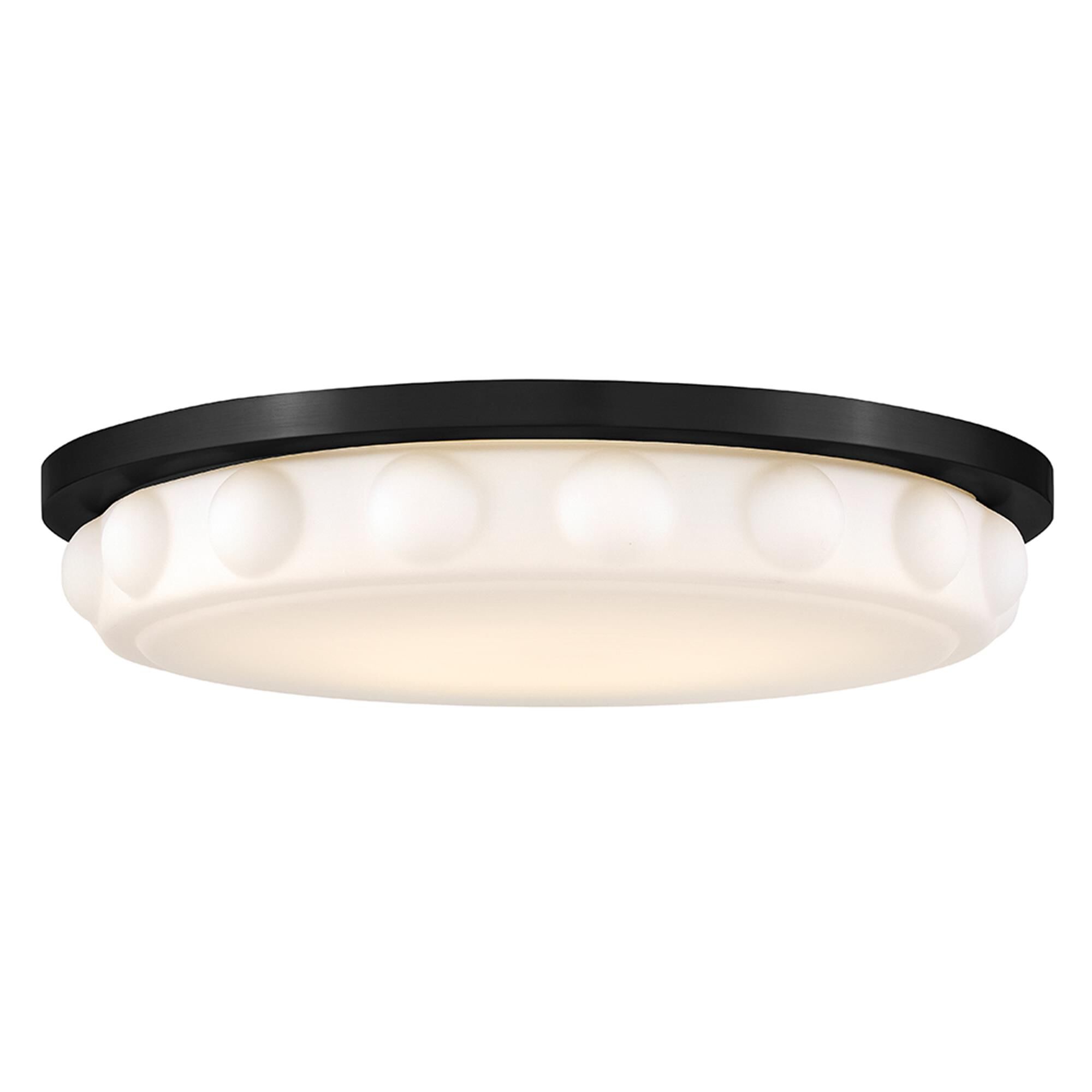 Shown in Black finish and Etched Opal glass