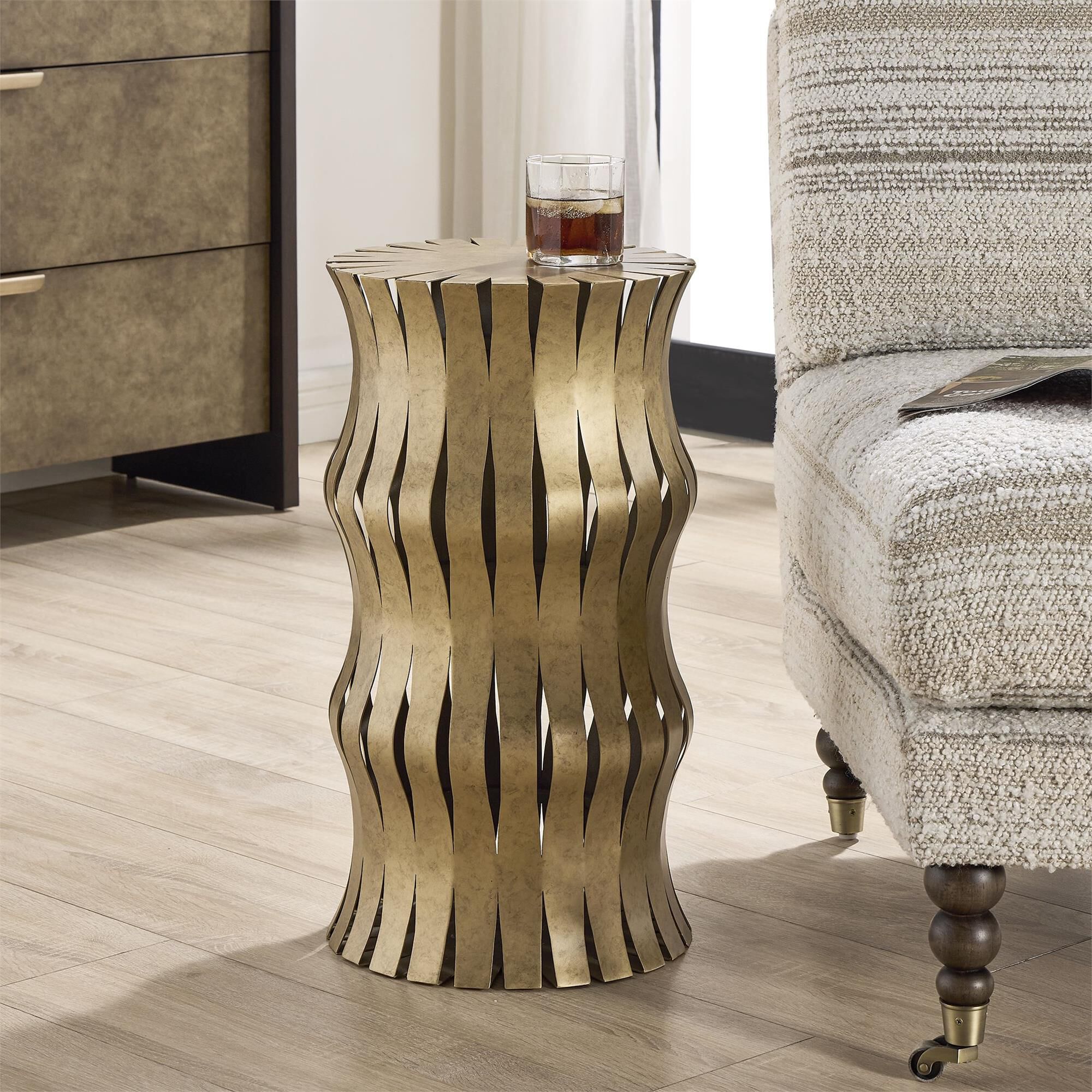 Shown in Gold finish