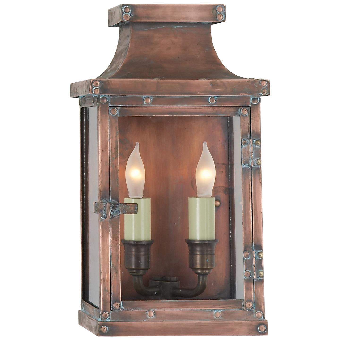 Chapman & Myers Bedford 12 Inch Tall 2 Light Outdoor Wall Light by Visual Comfort Signature Collection