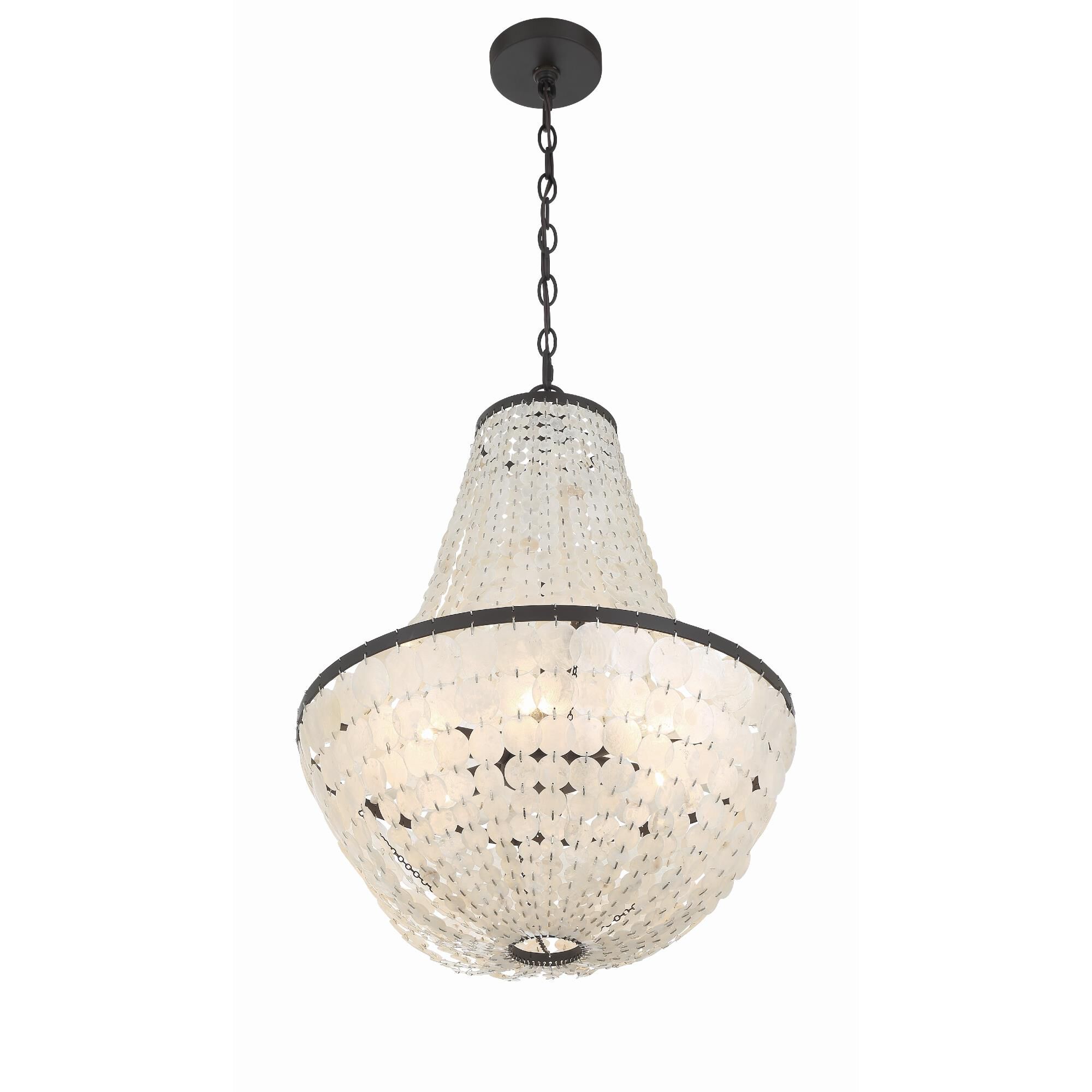 Brielle 18 Inch 6 Light Mini Chandelier by Crystorama