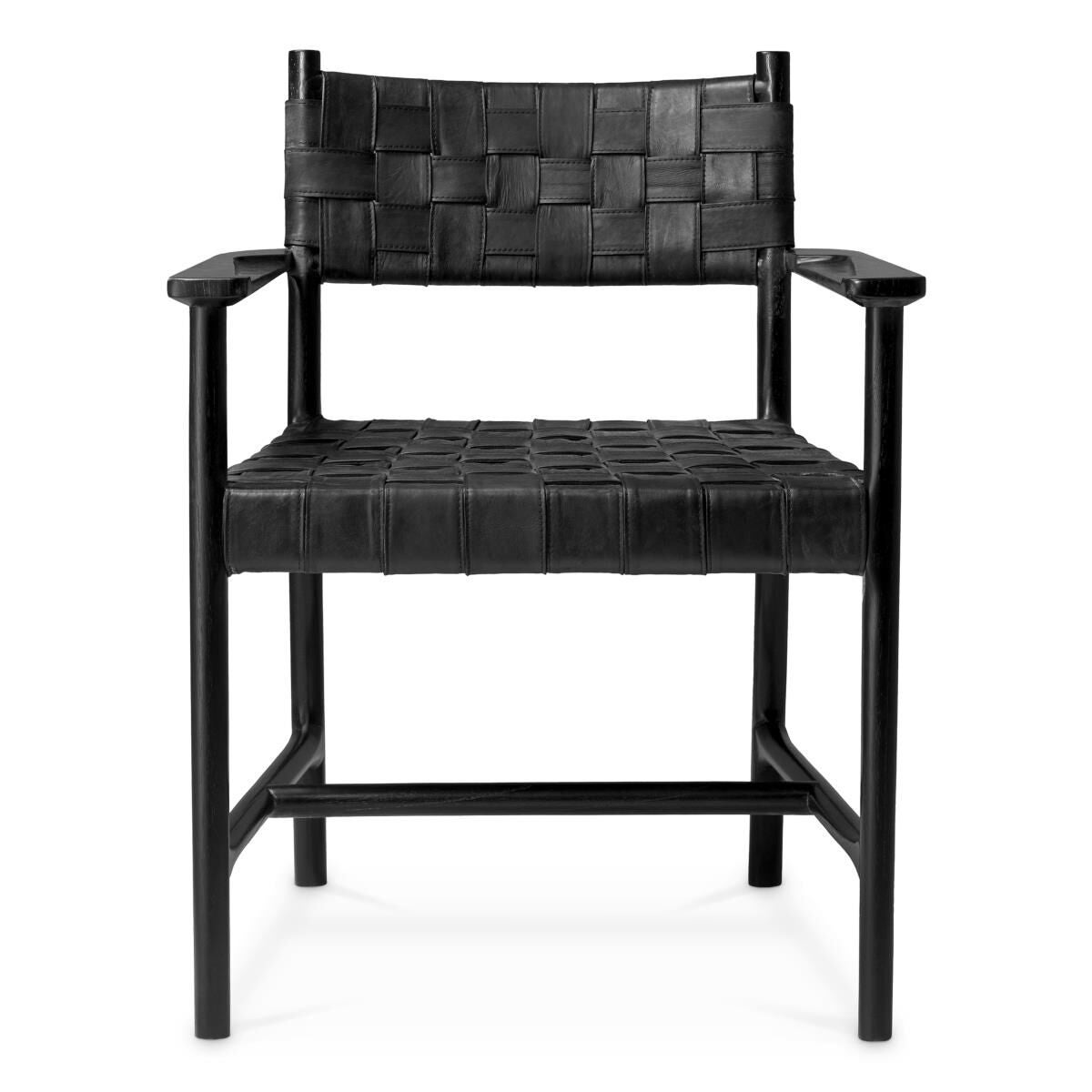 Shown in Black Leather, Black  finish