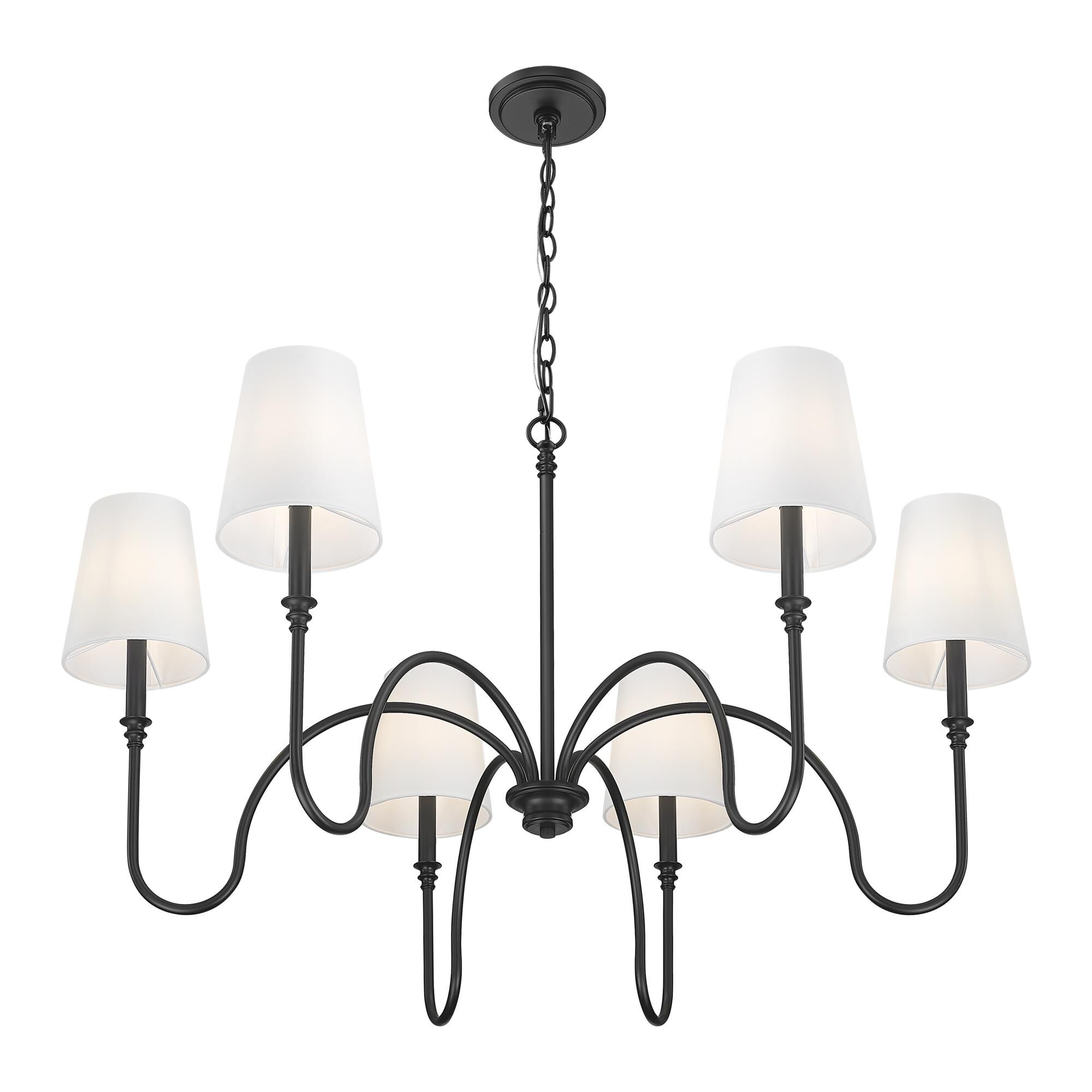 Shown in Matte Black finish and White glass