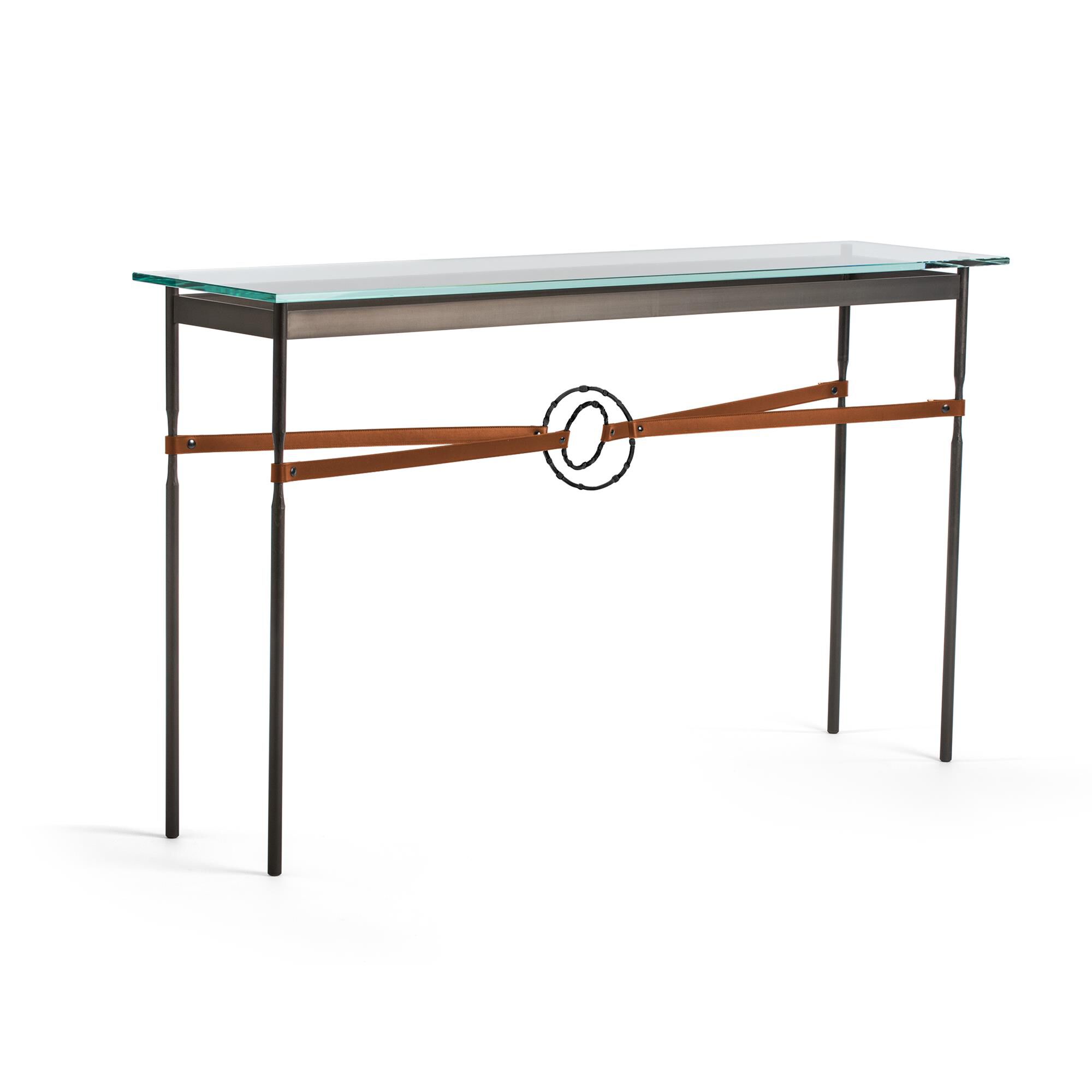Shown in Dark Smoke finish and Black with Leather Chestnut  accent