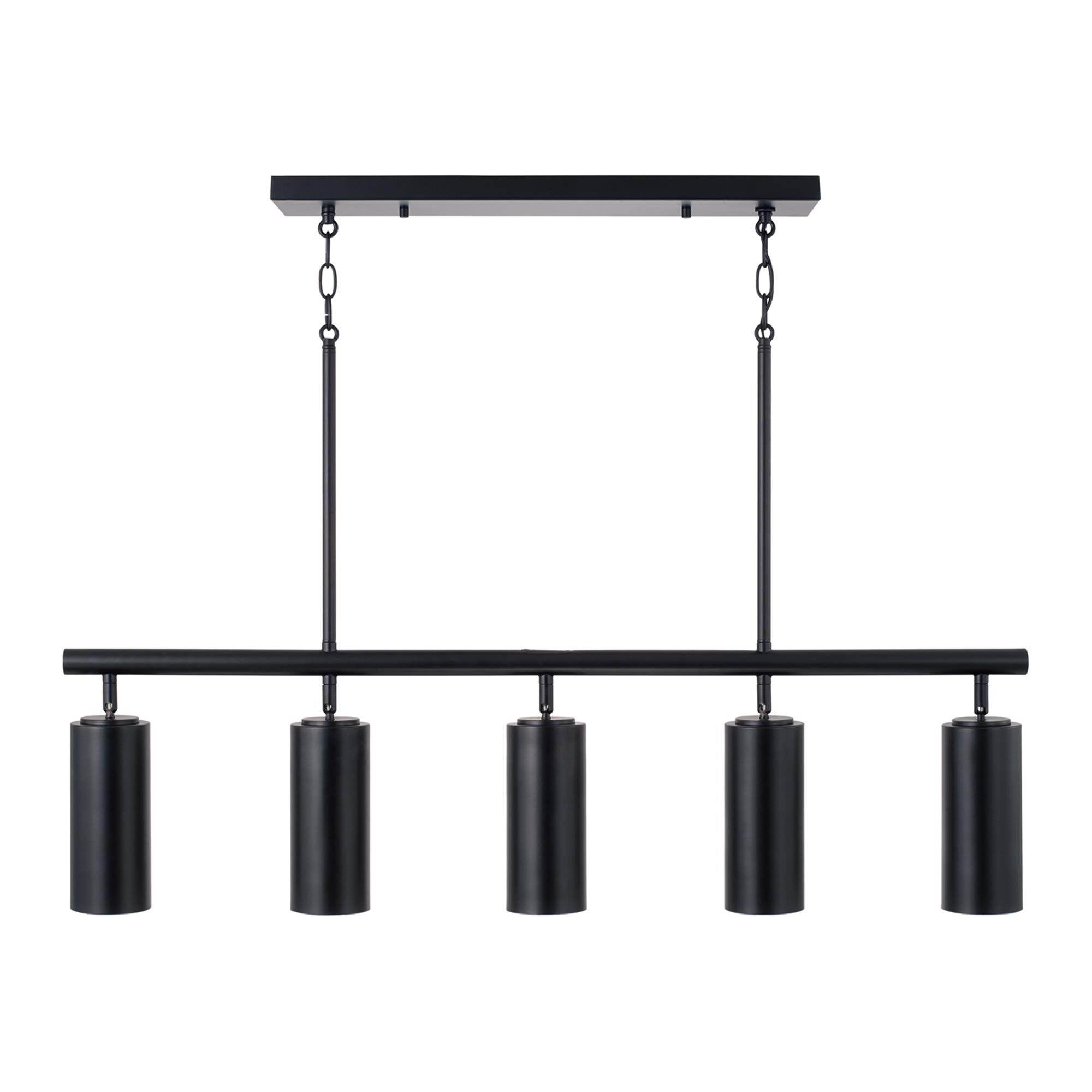 Shown in Matte Black finish and Matte Black Metal with White Interior shade