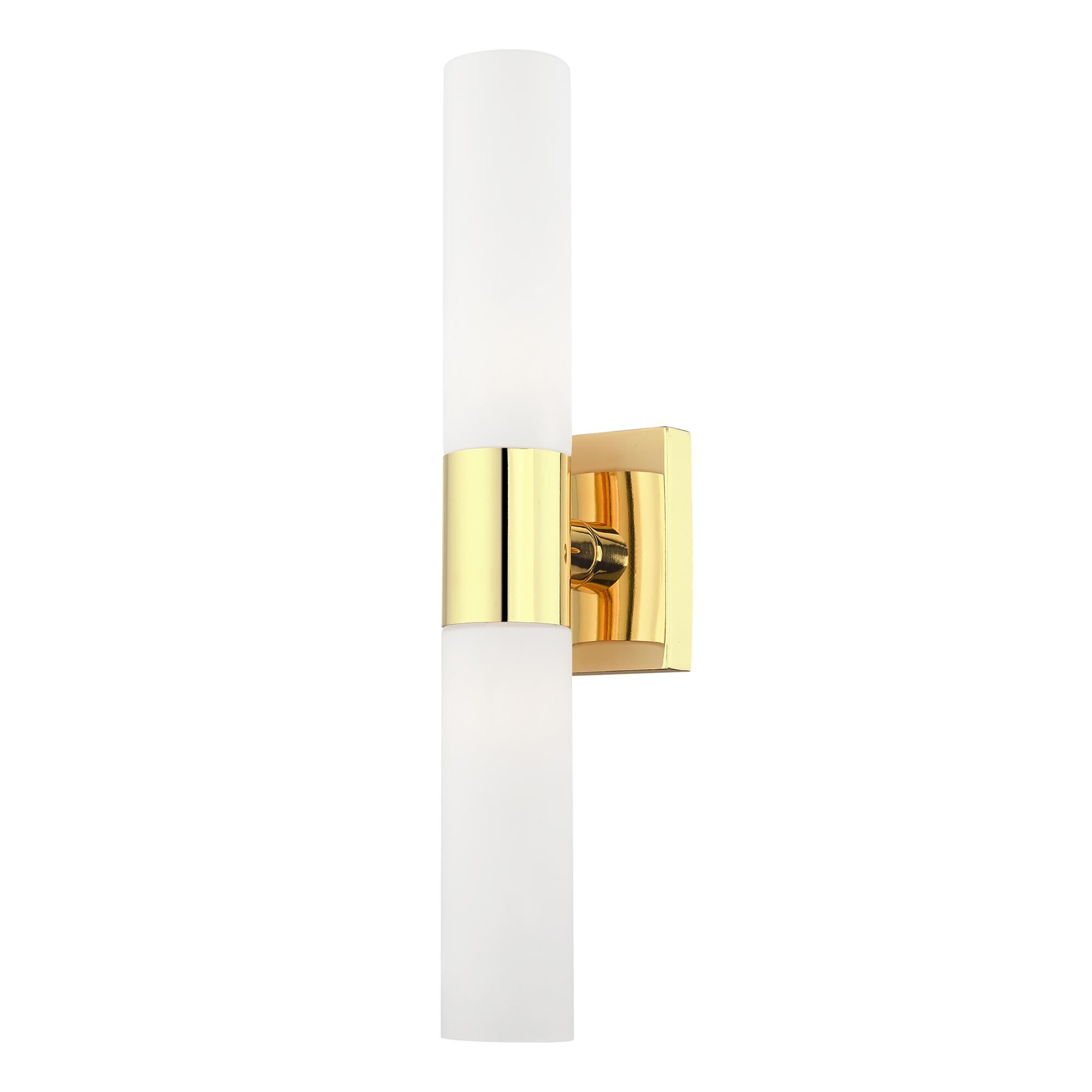 Shown in Polished Brass finish and Hand Blown Satin Opal White Twist Lock glass