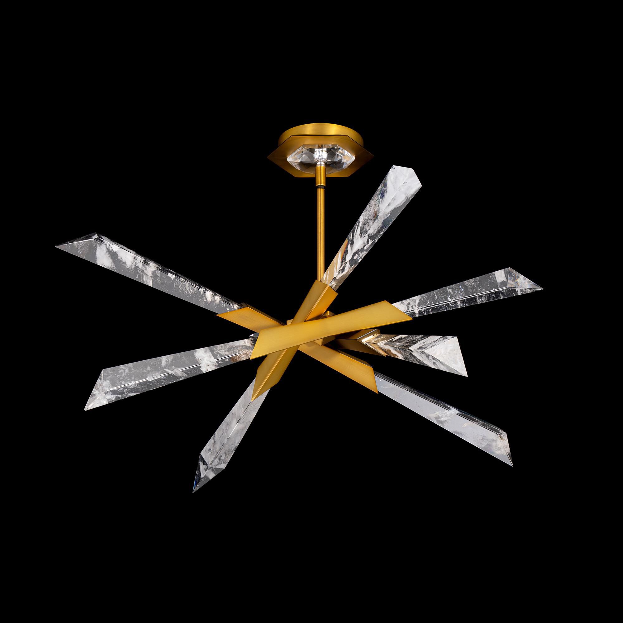 Solitude 28 Inch Semi Flush Mount by Schonbek Beyond