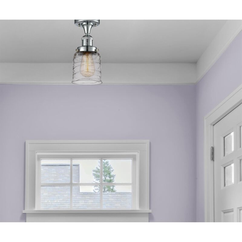 Bruno Marashlian Small Bell 5 Inch 1 Light Semi Flush Mount by Innovations Lighting