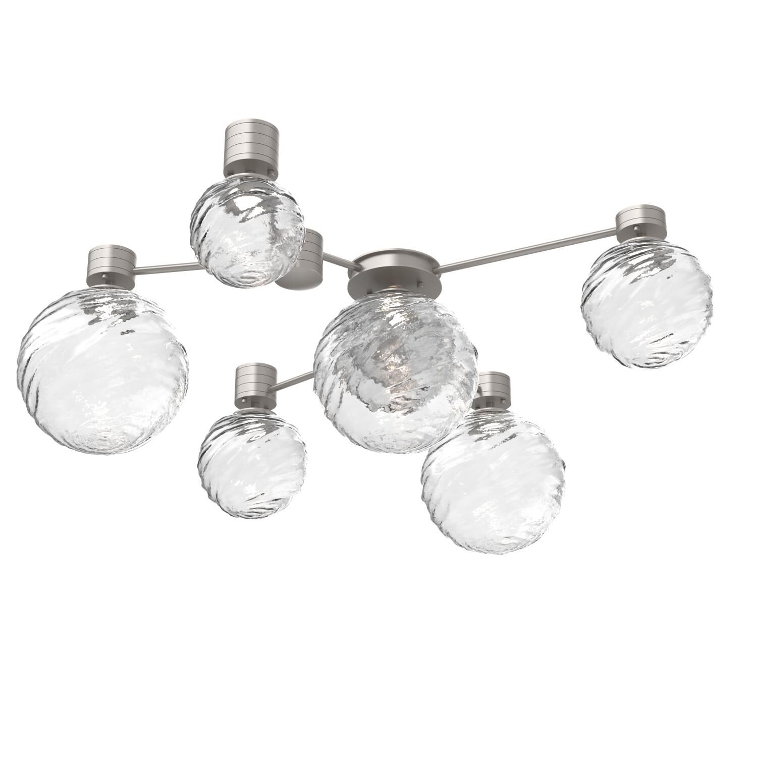 Shown in Beige Silver finish and Clear glass