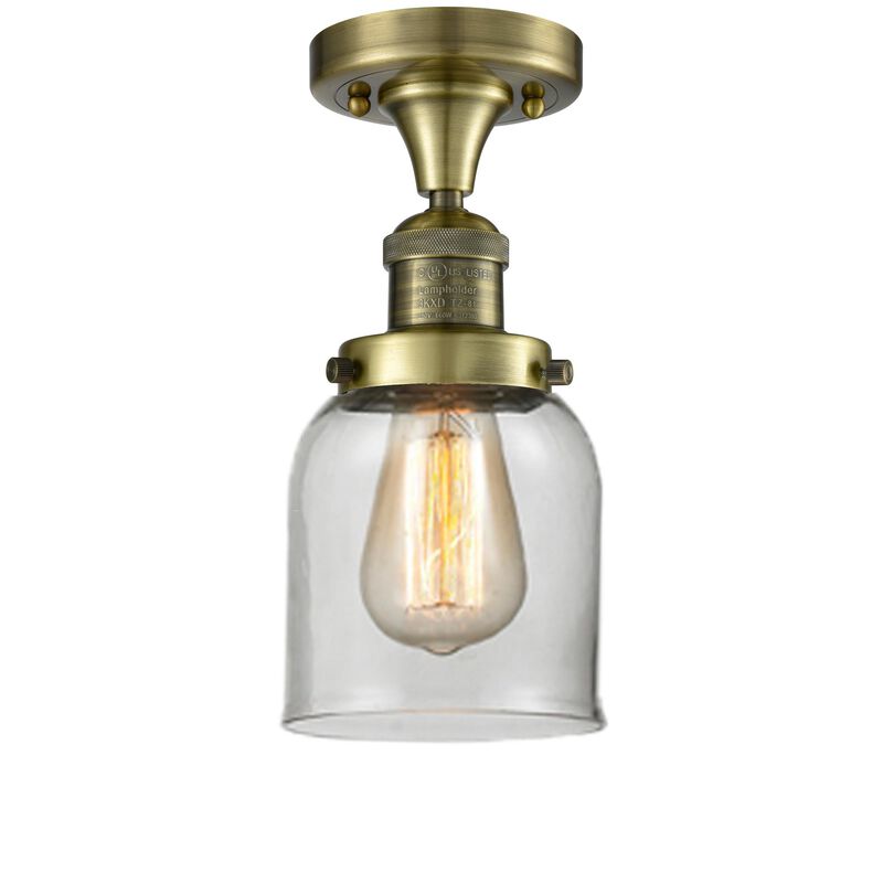 Bruno Marashlian Small Bell 5 Inch 1 Light Semi Flush Mount by Innovations Lighting