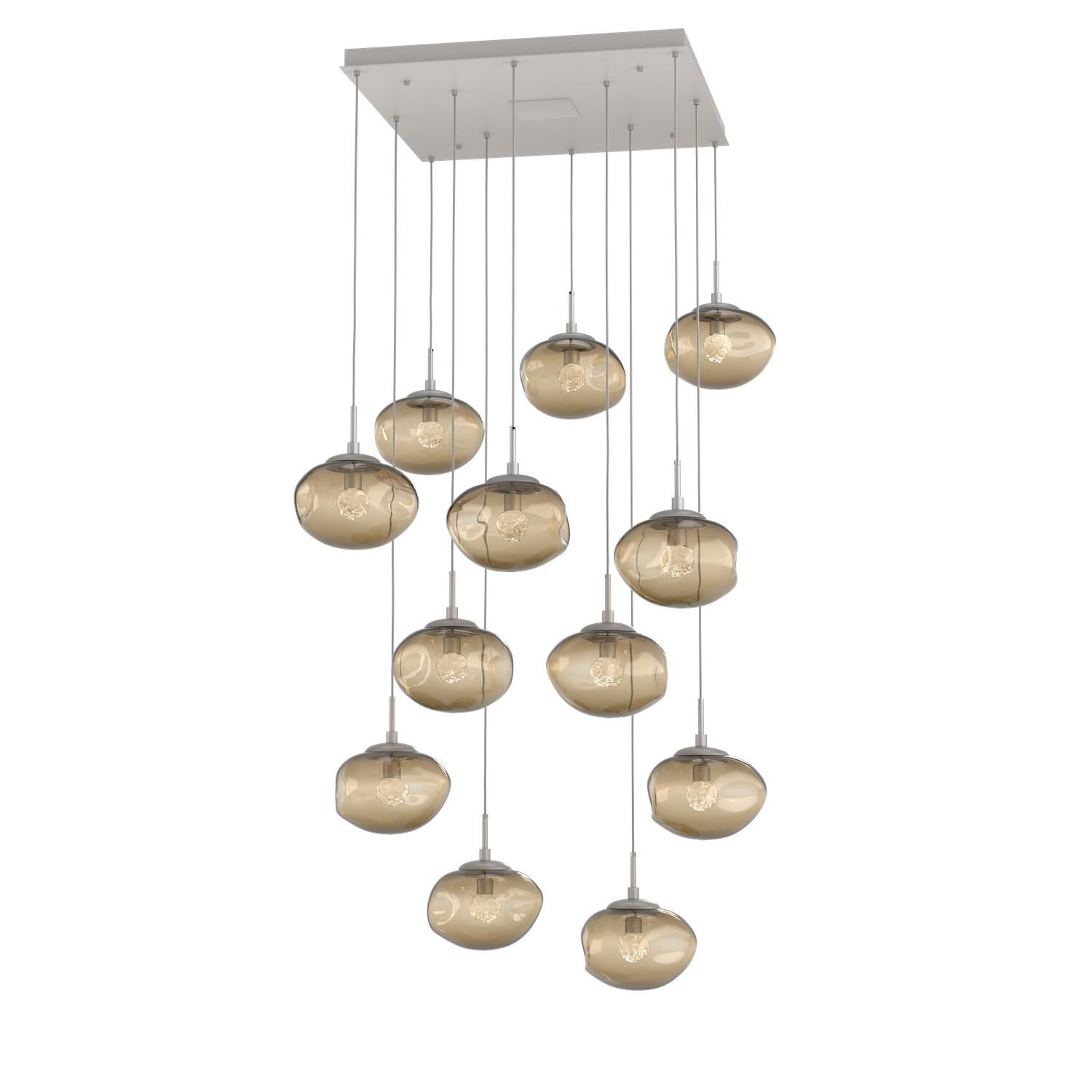 Shown in Metallic Beige Silver finish and Floret Inner Bronze Outer glass
