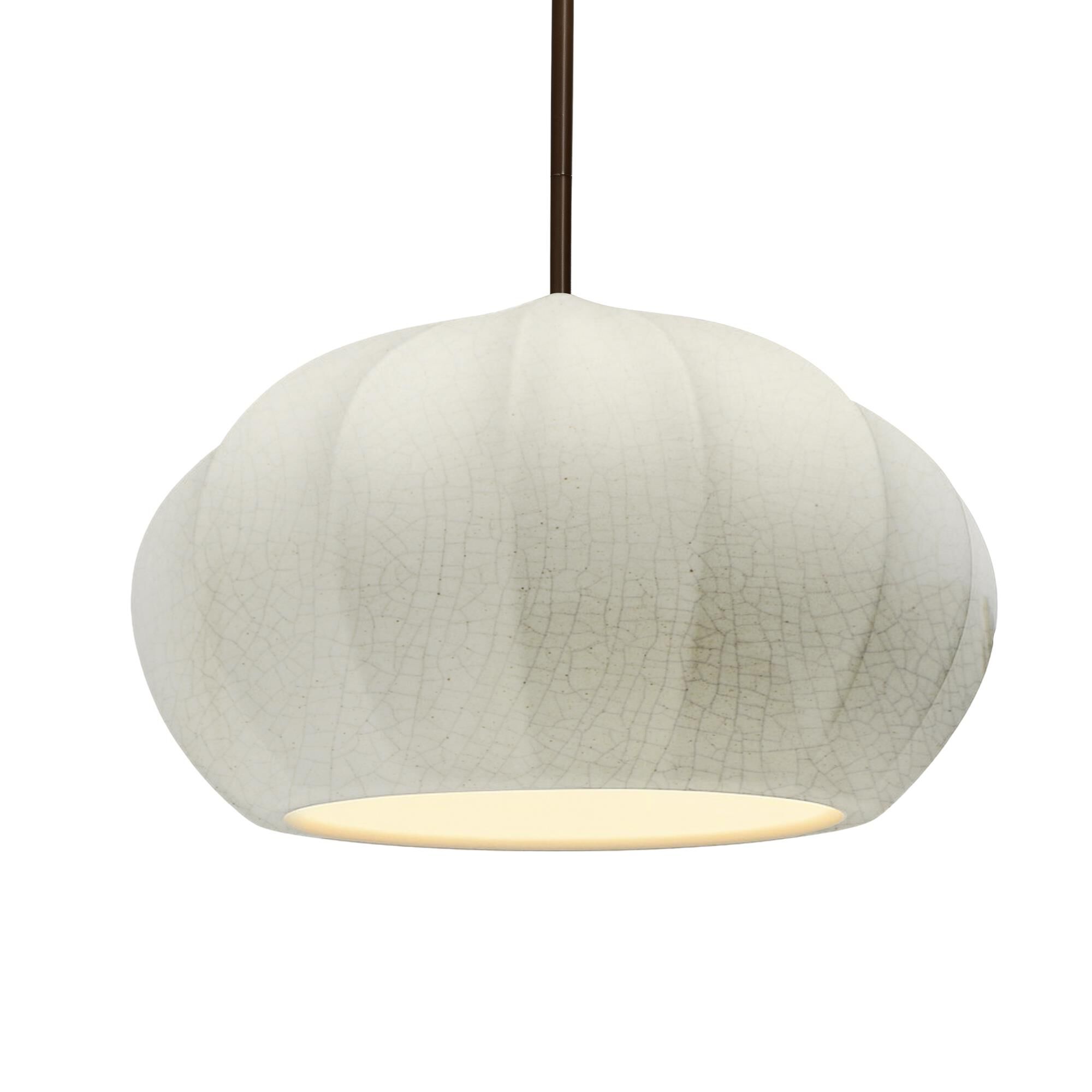 Fluted 13 Inch Large Pendant by Justice Design Group