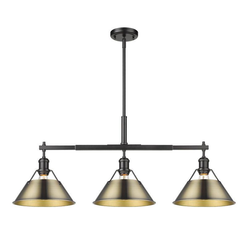 Orwell 36 Inch Linear Suspension Light by Golden Lighting