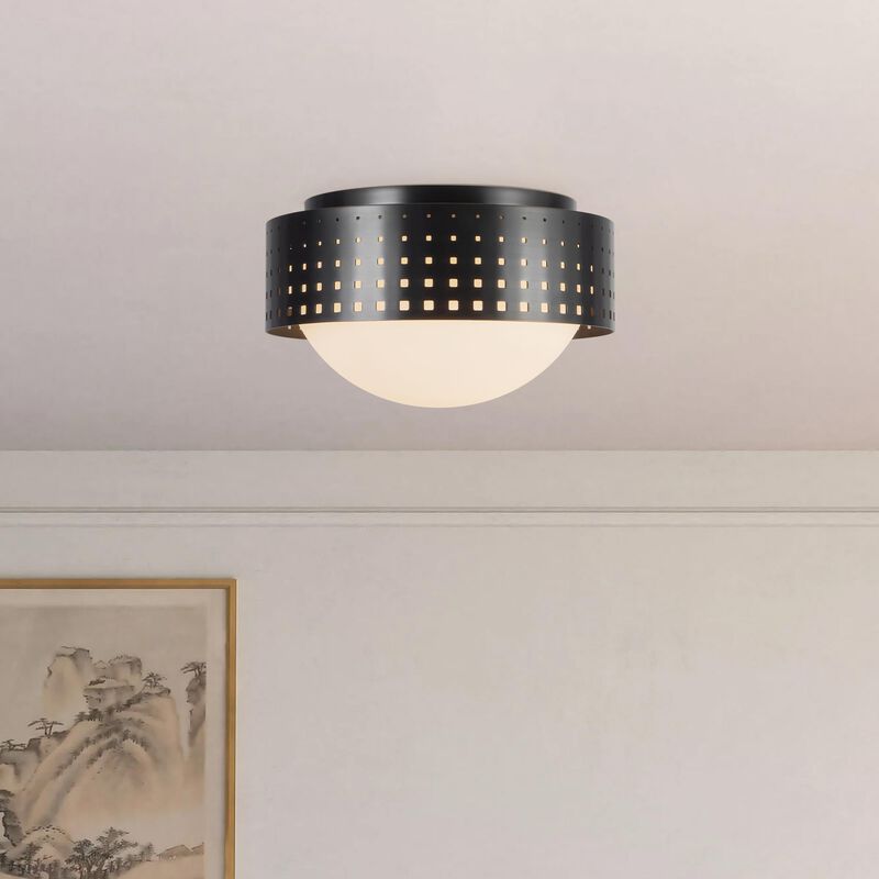 Peyton Fox Astoria 10 Inch 2 Light Flush Mount by Kuzco