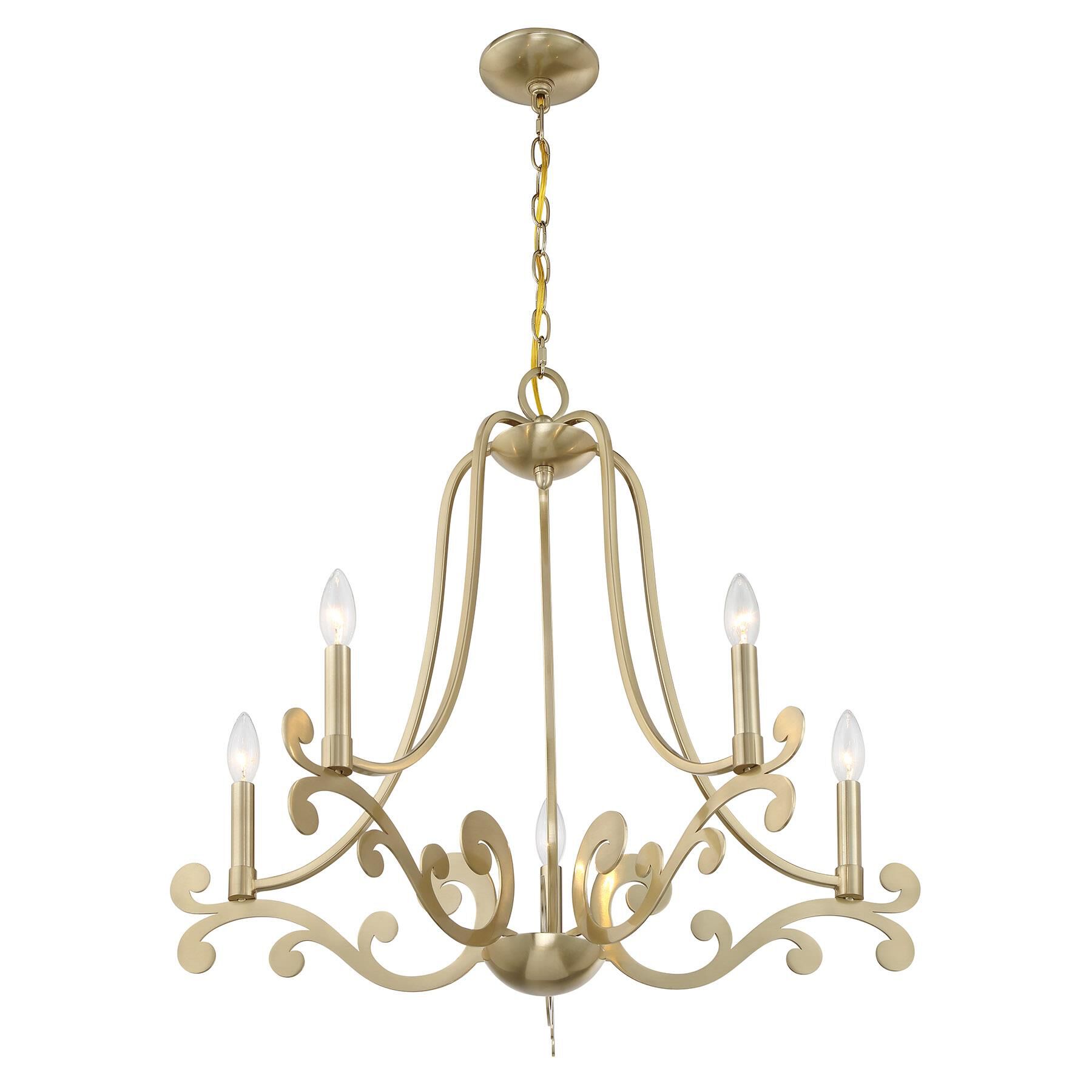 Lombard 27 Inch Chandelier by Savoy House