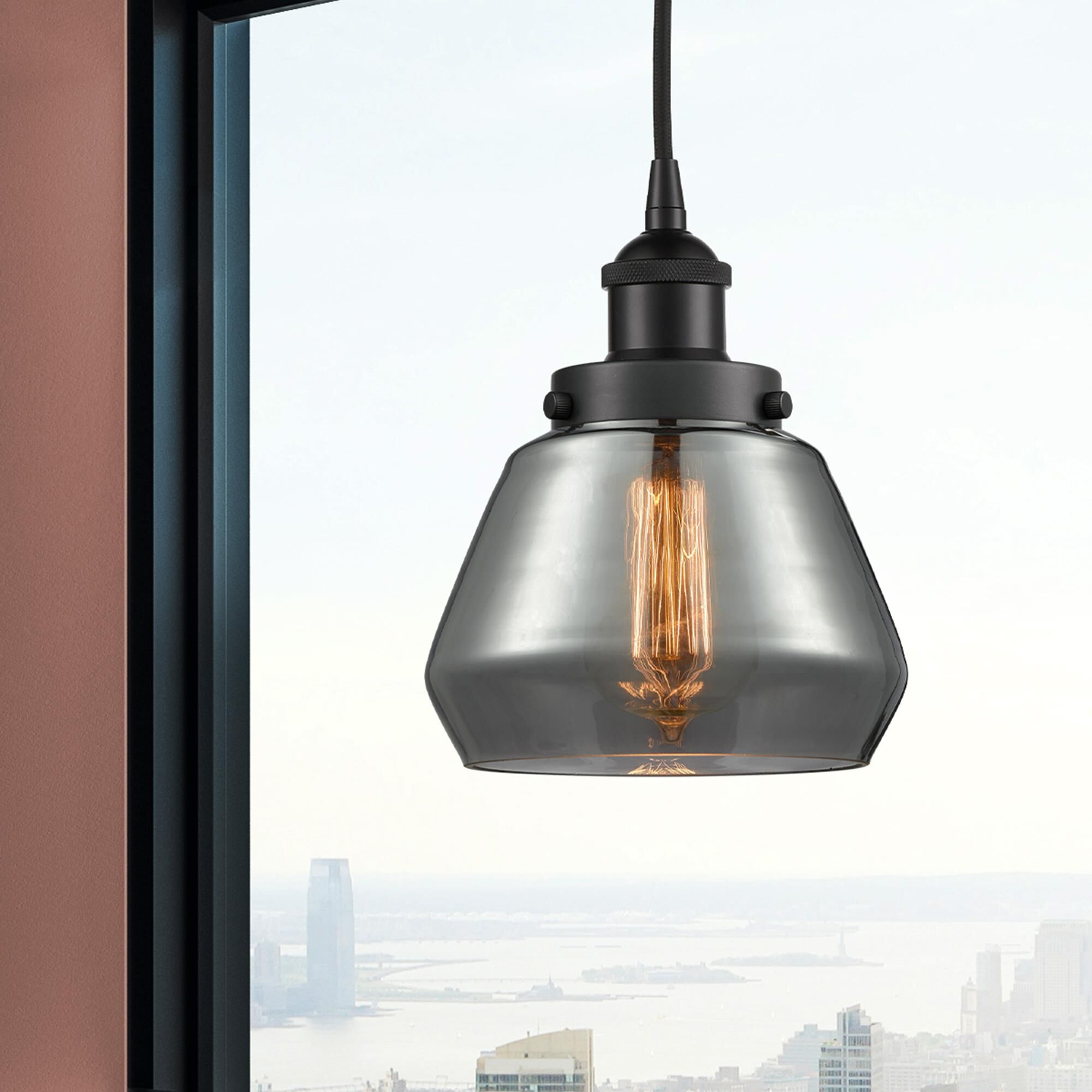 Shown in Matte Black finish and Plated Smoke glass