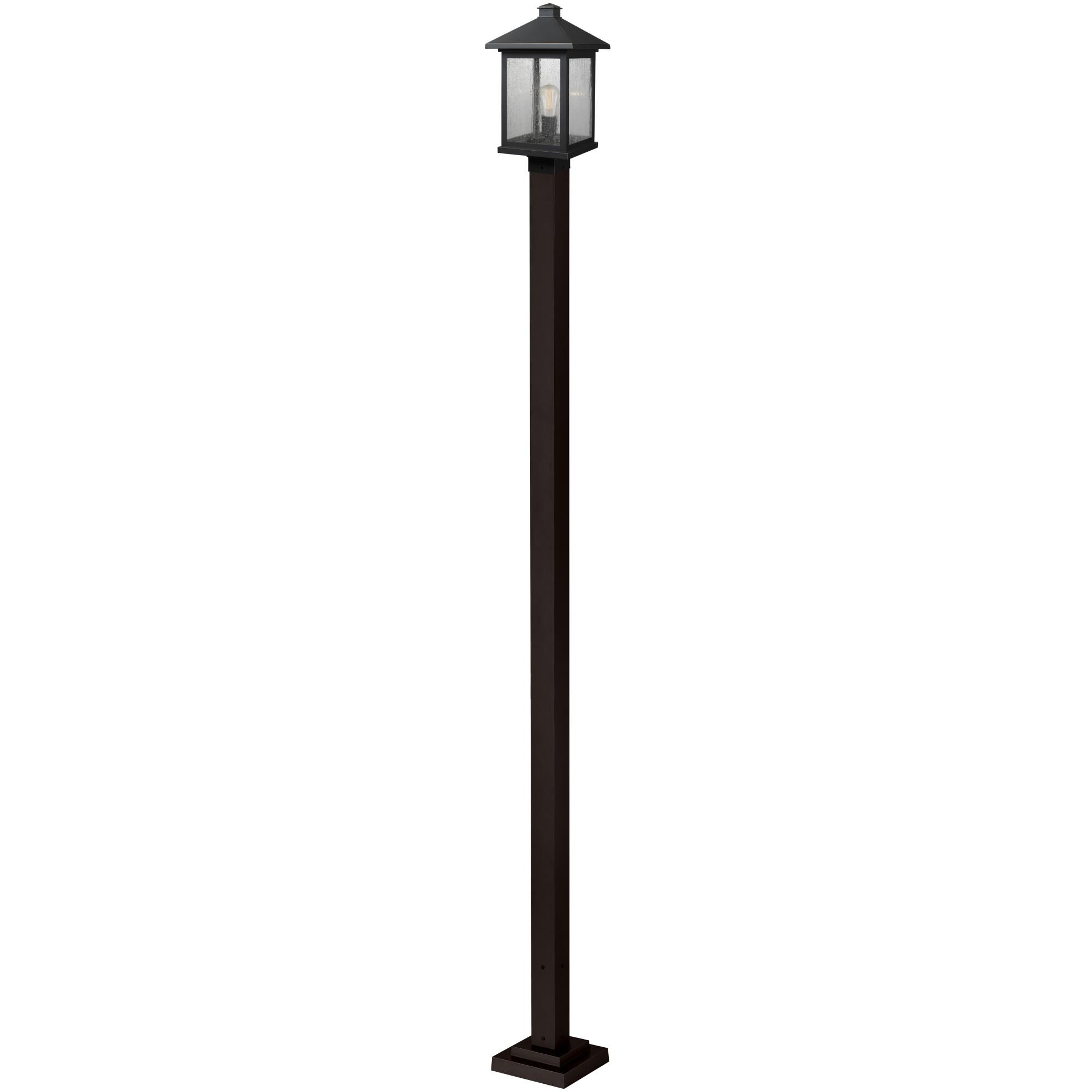 Shown in Oil Rubbed Bronze finish and Glass shade