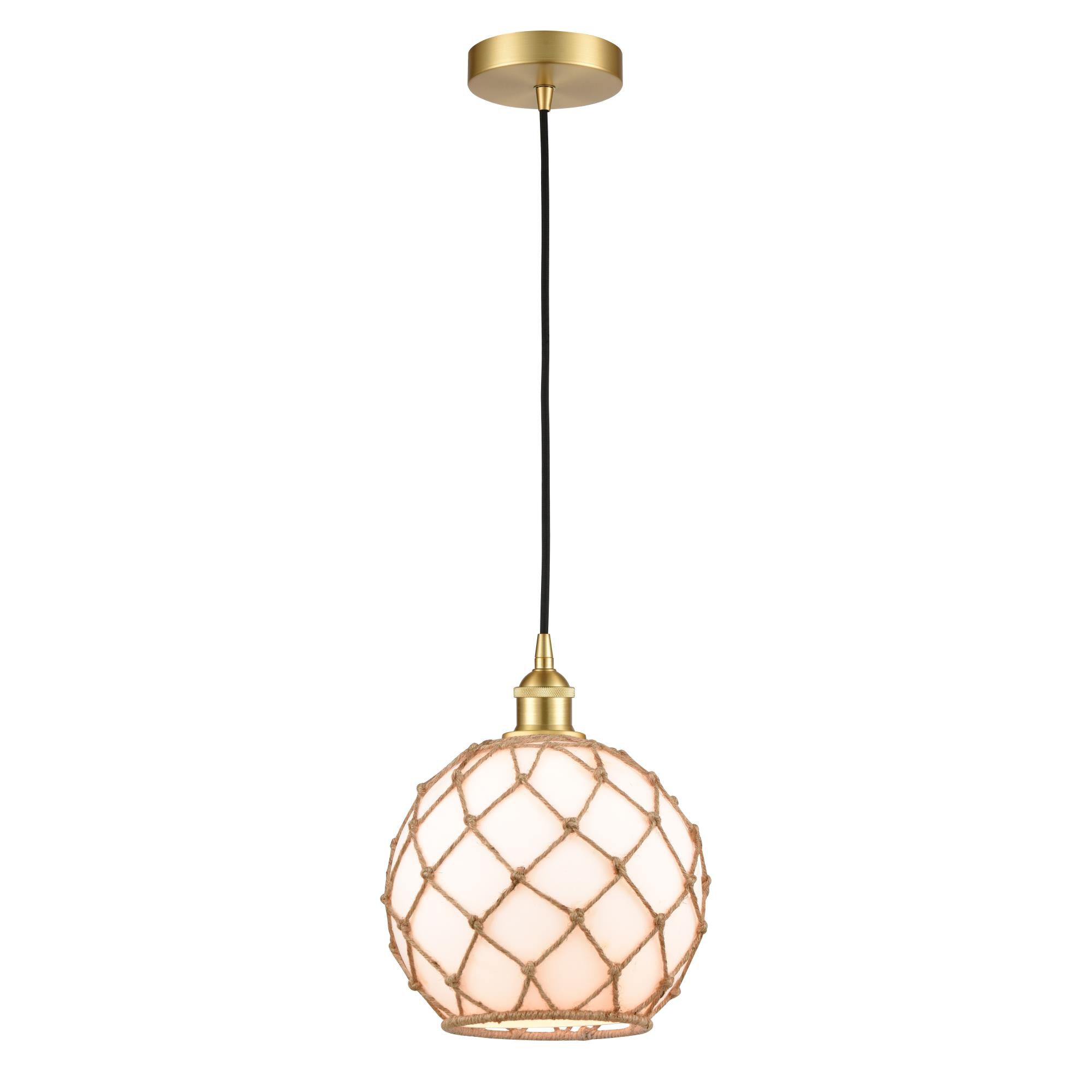 Bruno Marashlian Farmhouse Rope 10 Inch Mini Pendant by Innovations Lighting
