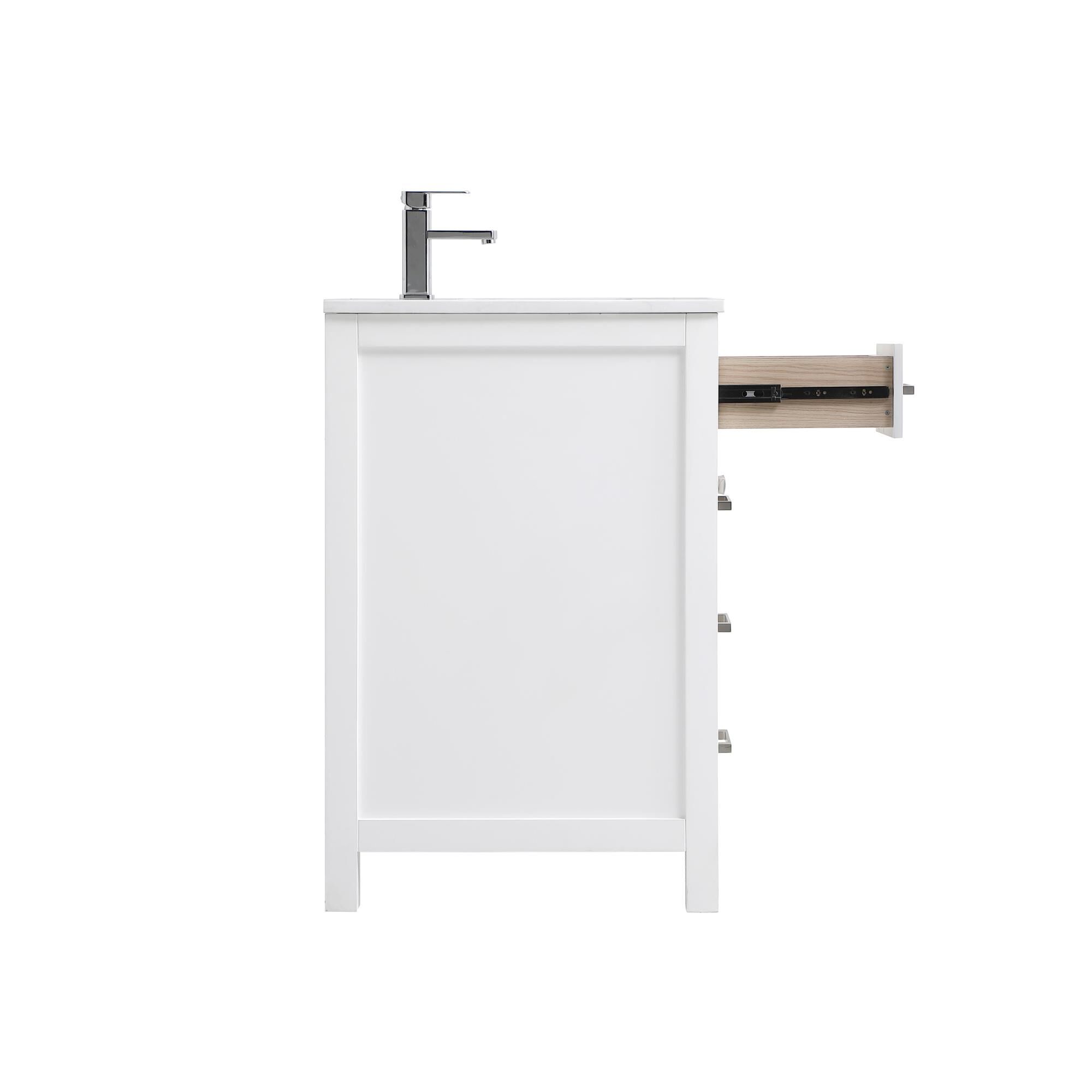 Shown in White finish