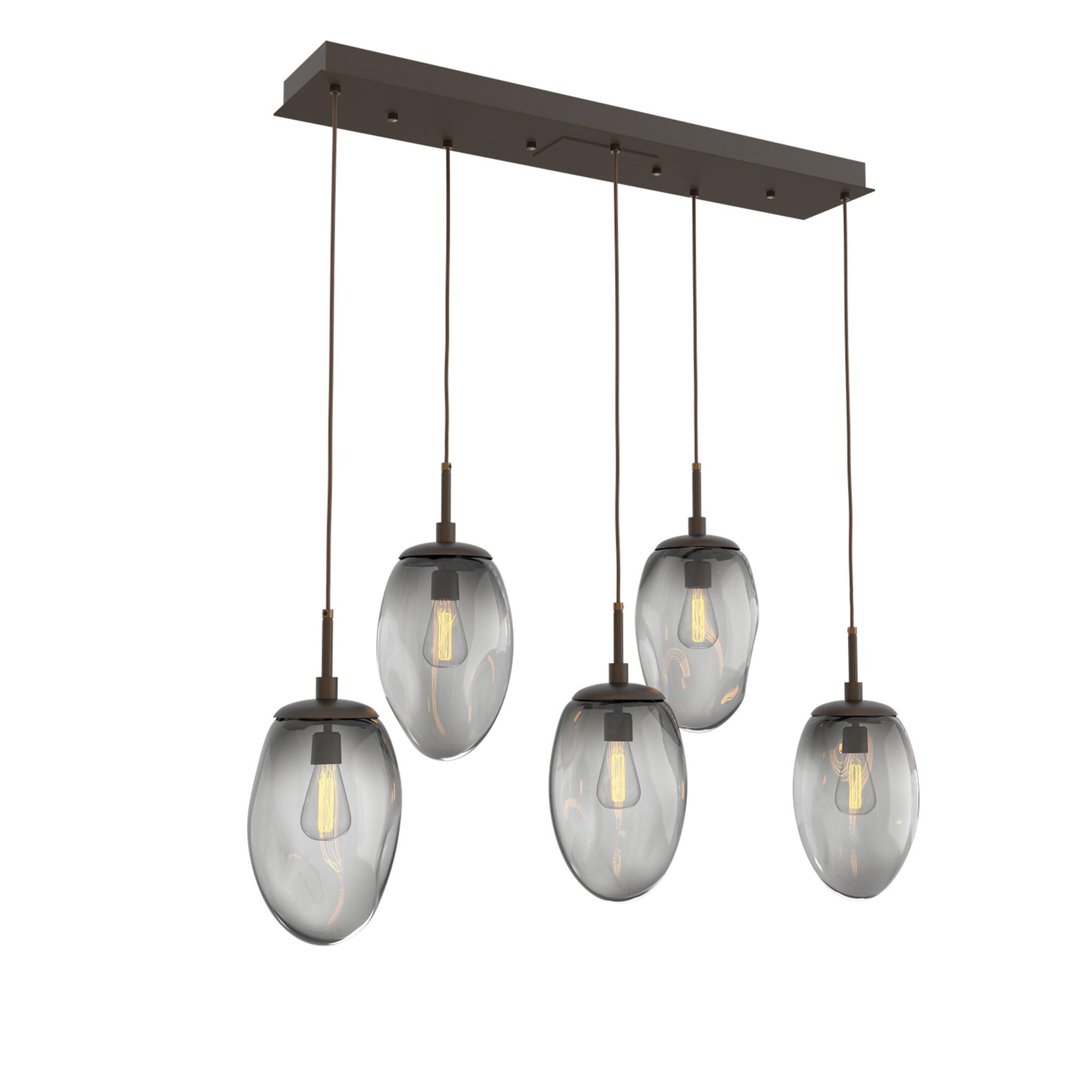 Shown in Flat Bronze finish and Blown Smoke glass
