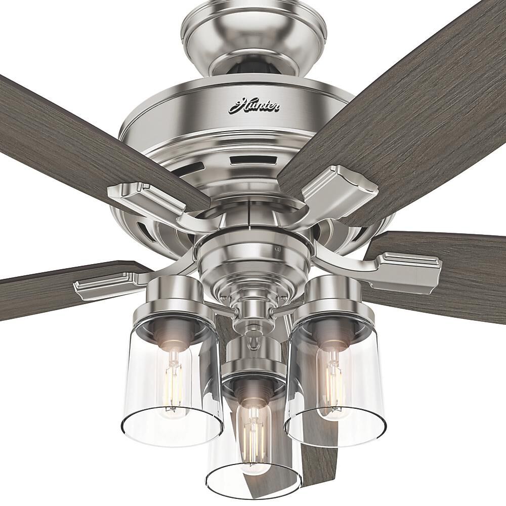 Bennett 52 Inch Ceiling Fan with Light Kit by Hunter Fan