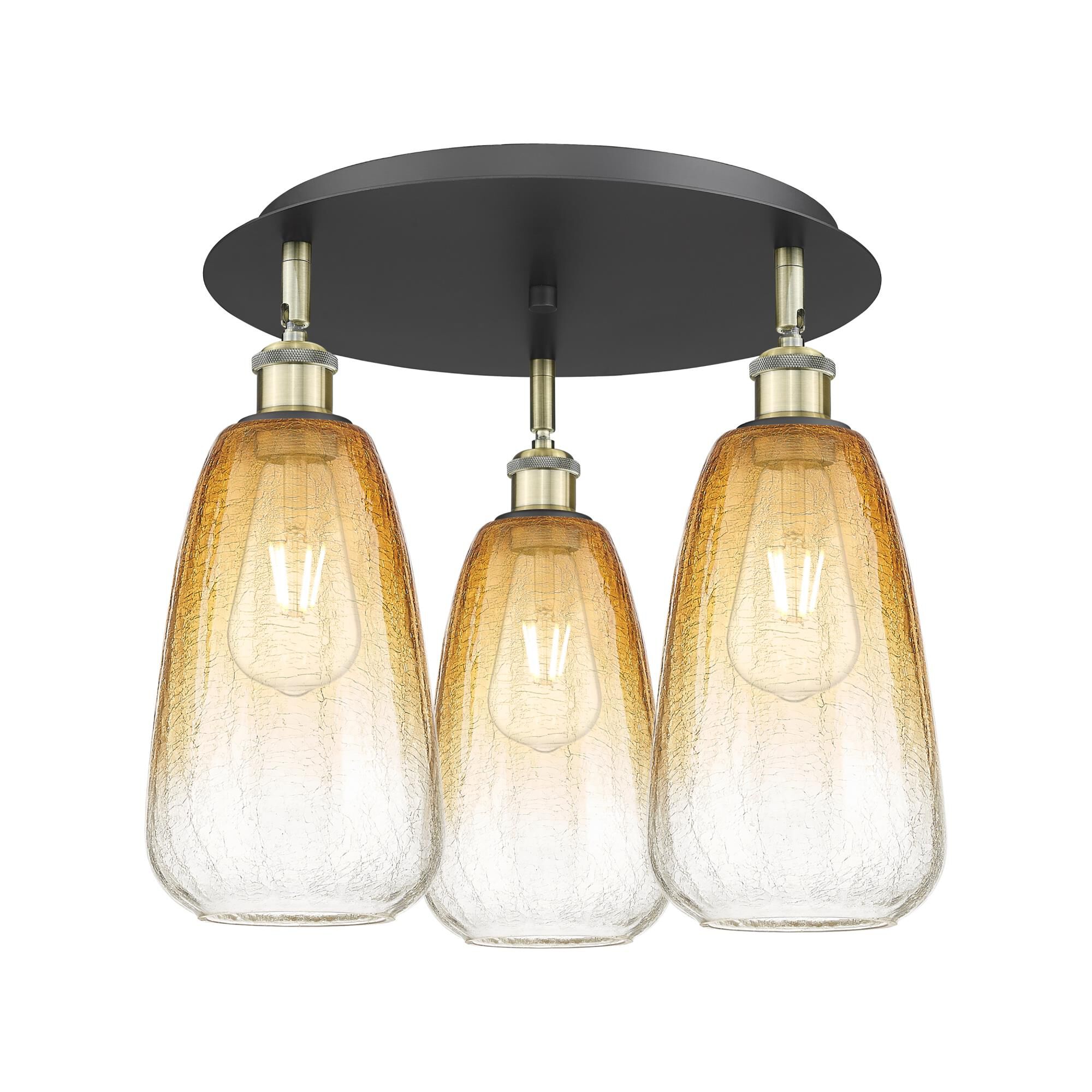 Bruno Marashlian Brookhaven Almond 18 Inch Flush Mount by Innovations Lighting