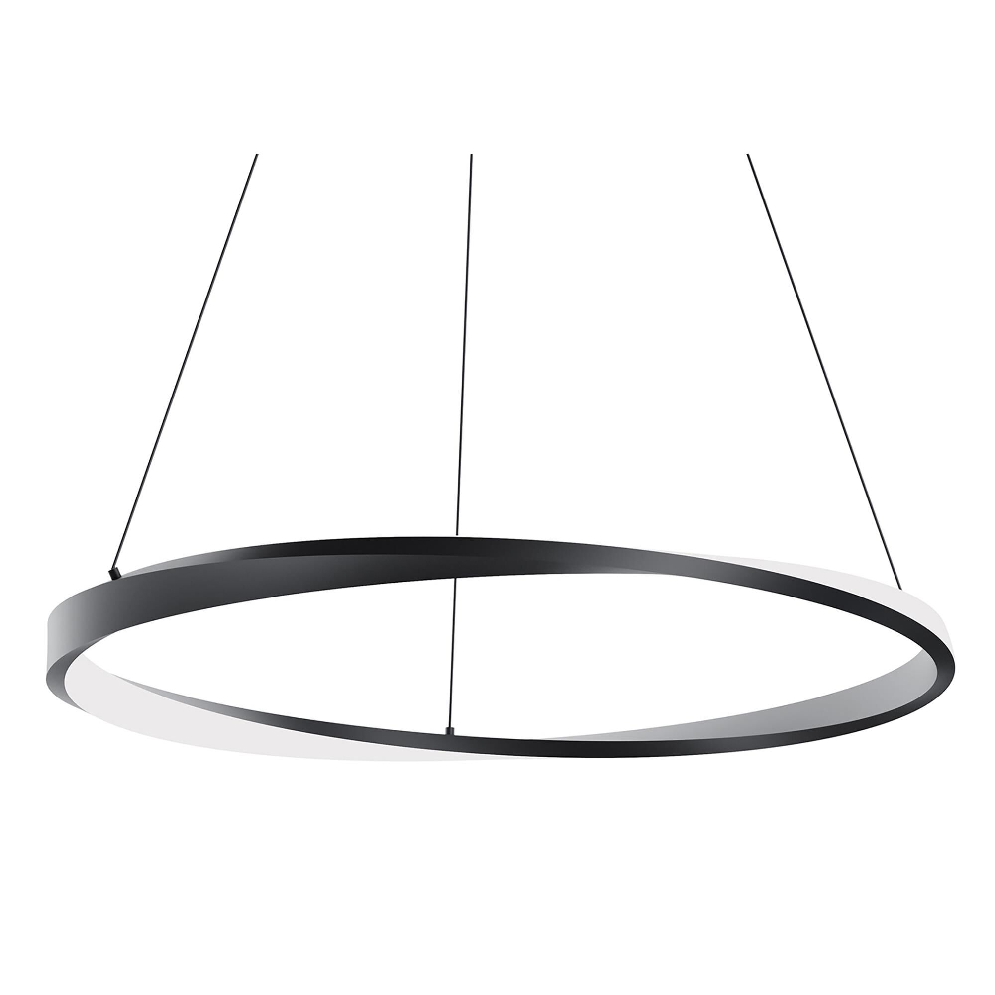 Shown in Black finish and White shade