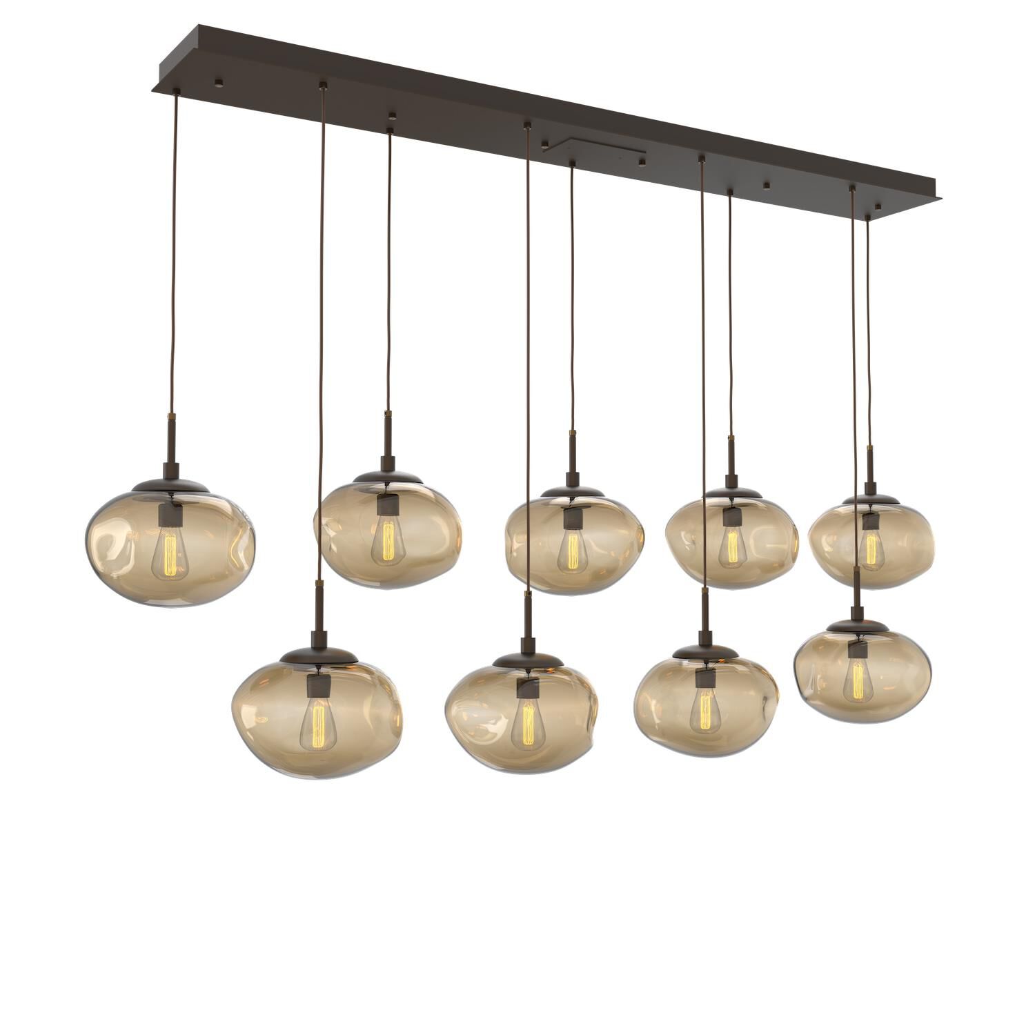 Levi Wilson Nebula 70 Inch 9 Light Linear Suspension Light by Hammerton Studio