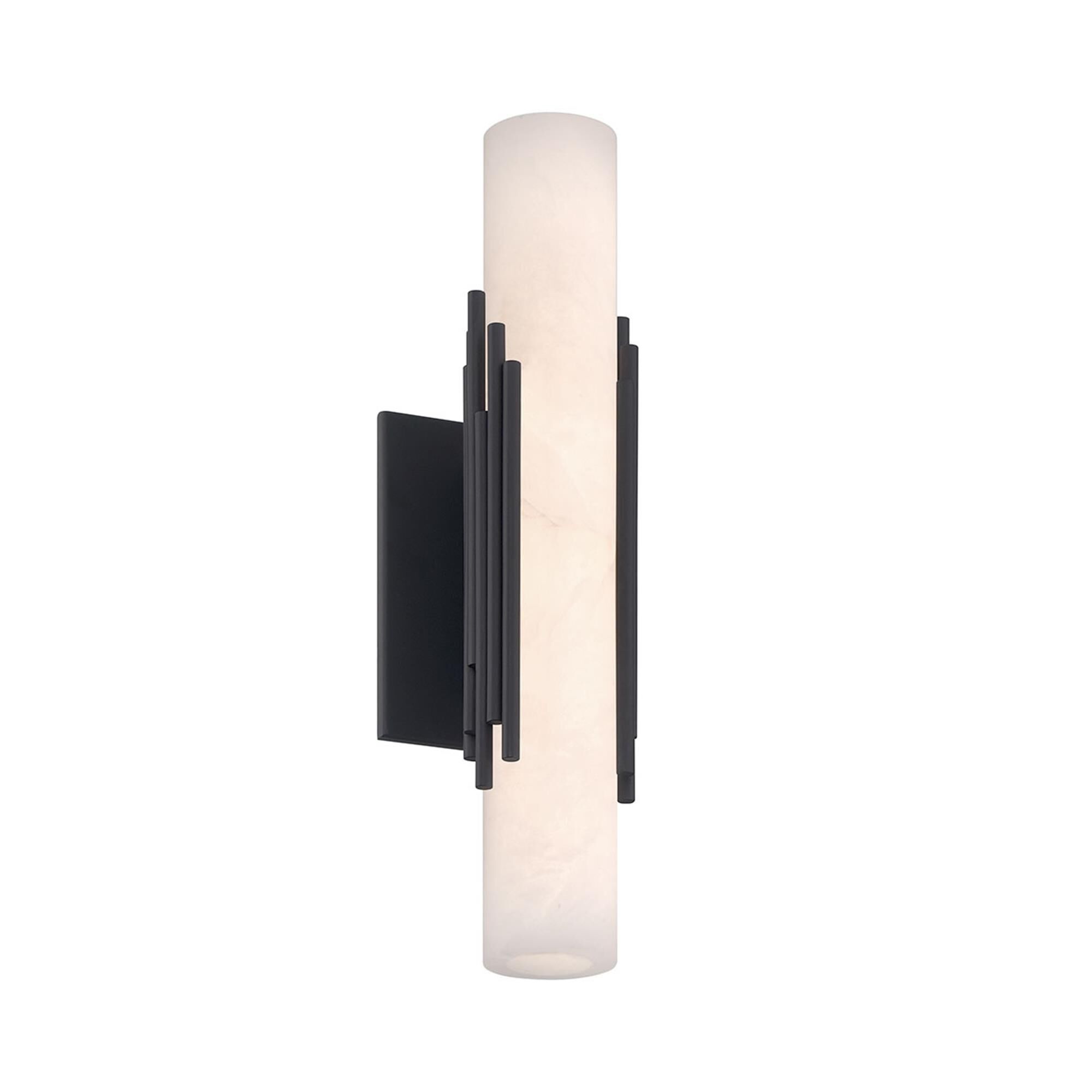 Shown in Bronze finish and Alabaster glass