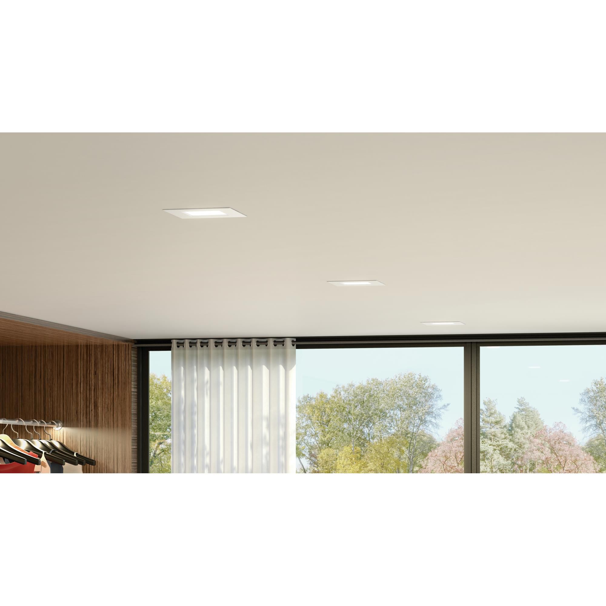 Shown in Textured White finish and Frosted glass
