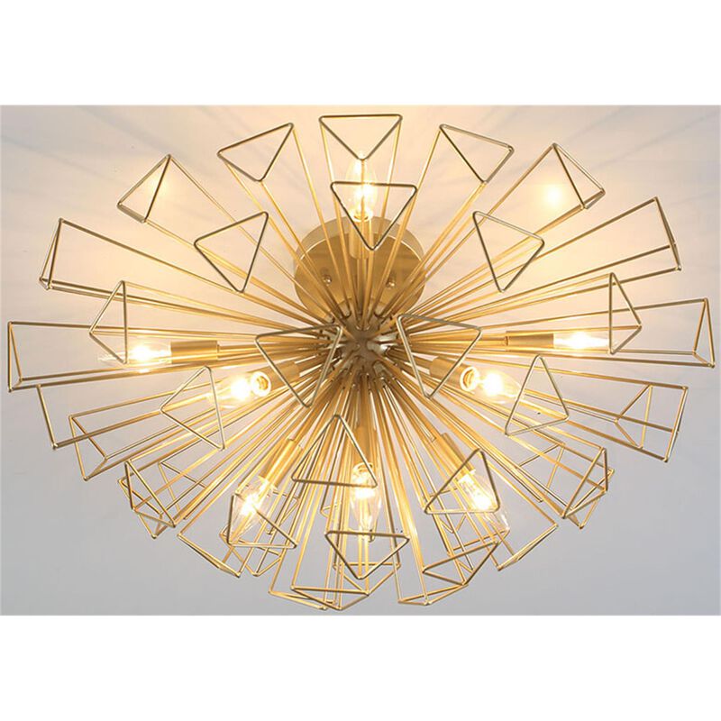 Dendelio 22 Inch 9 Light Semi Flush Mount by Eurofase Lighting